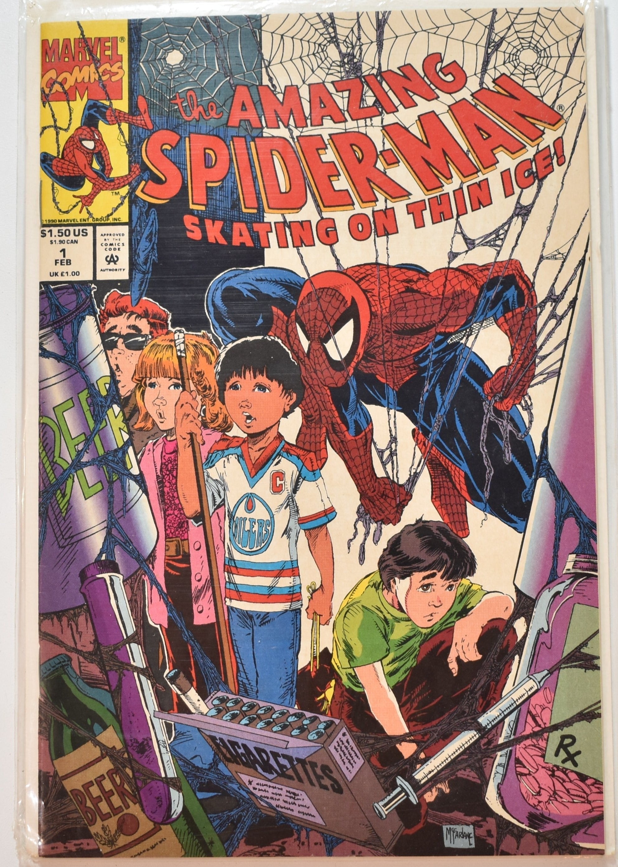 The Amazing Spider Man Marvel Comic Book 1 Skating on Thin ICE