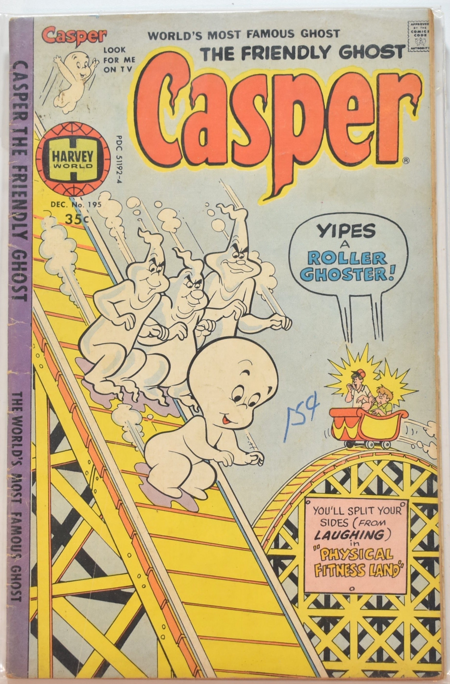 The Friendly Ghost Casper No.195 Harvey Comics