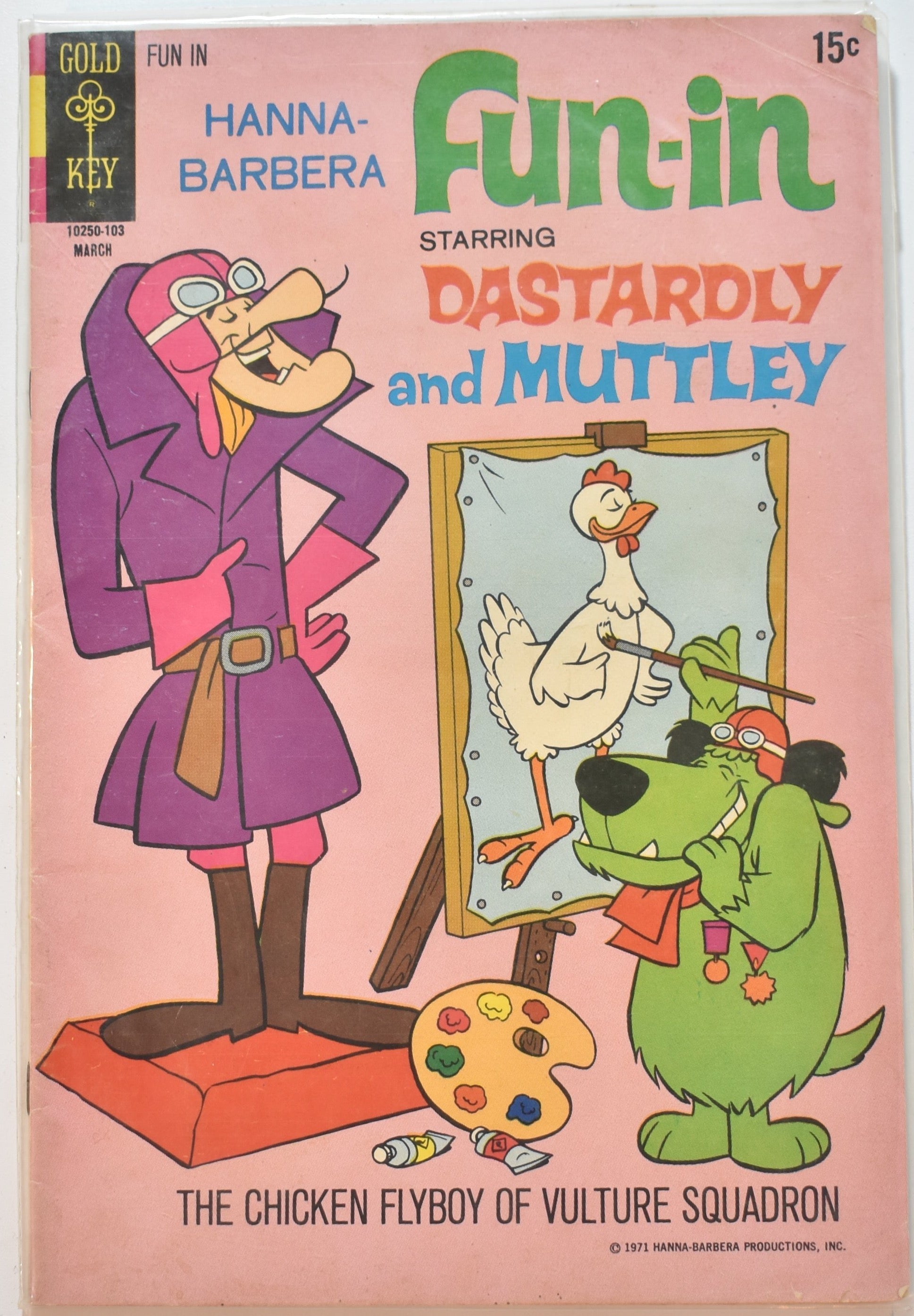 Hanna Barbera Fun In Dastardly and Muttley Golden Key 1971 Comic Book