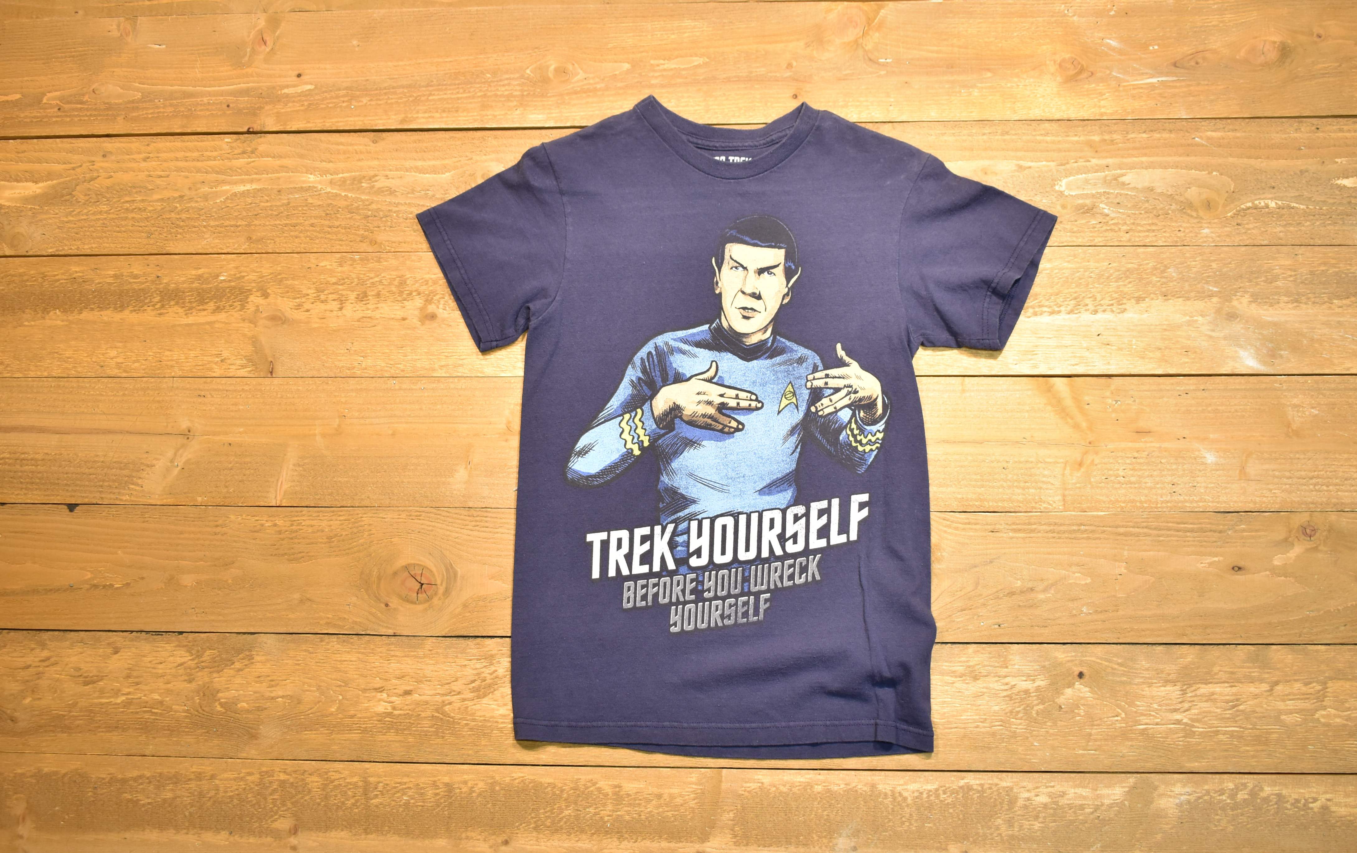 Star Trek T-shirt small trek your self authentic T-shirt blue used