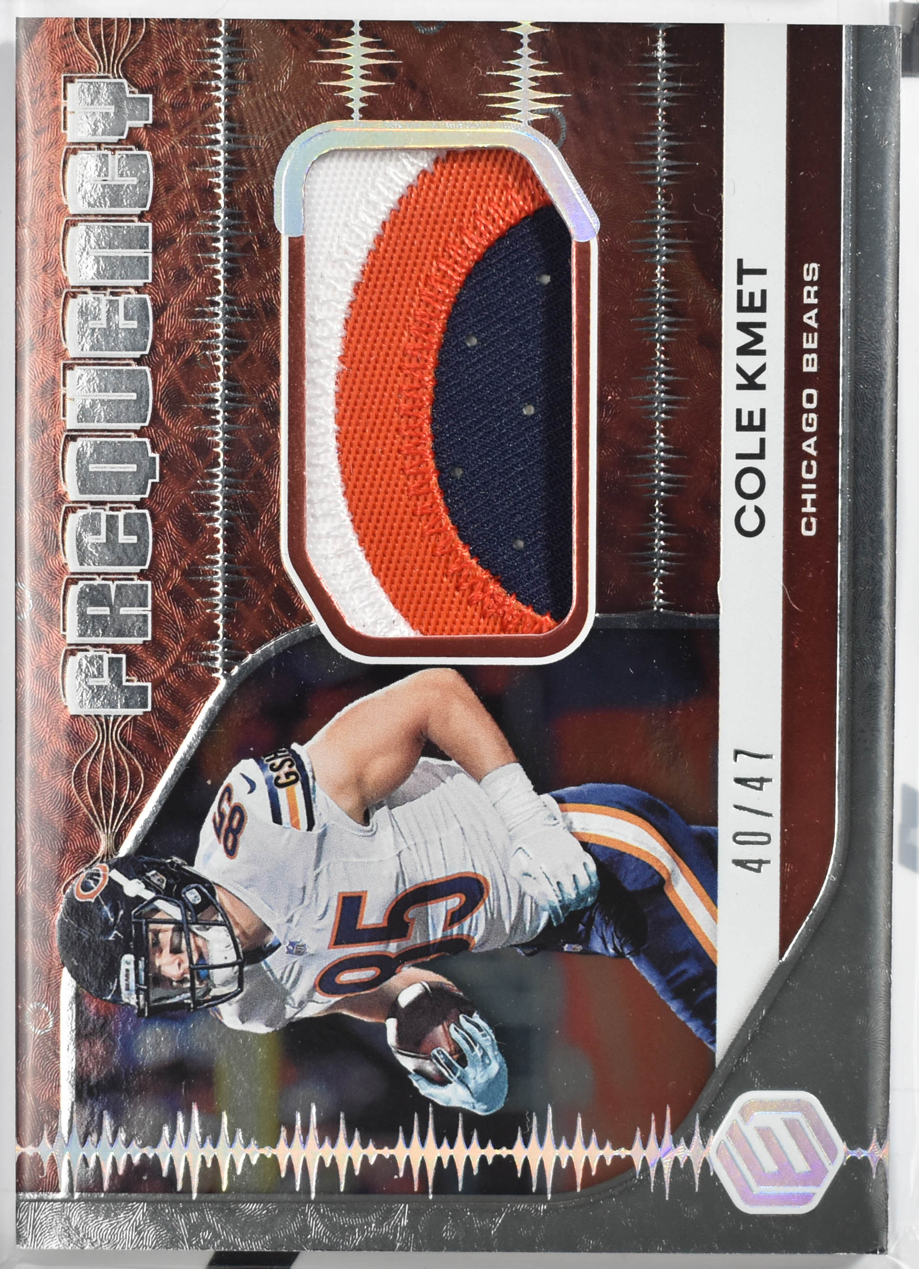 Cole Kmet Rookie Card No.FR-25 Panini Elements 2020 Tri Color 40/47