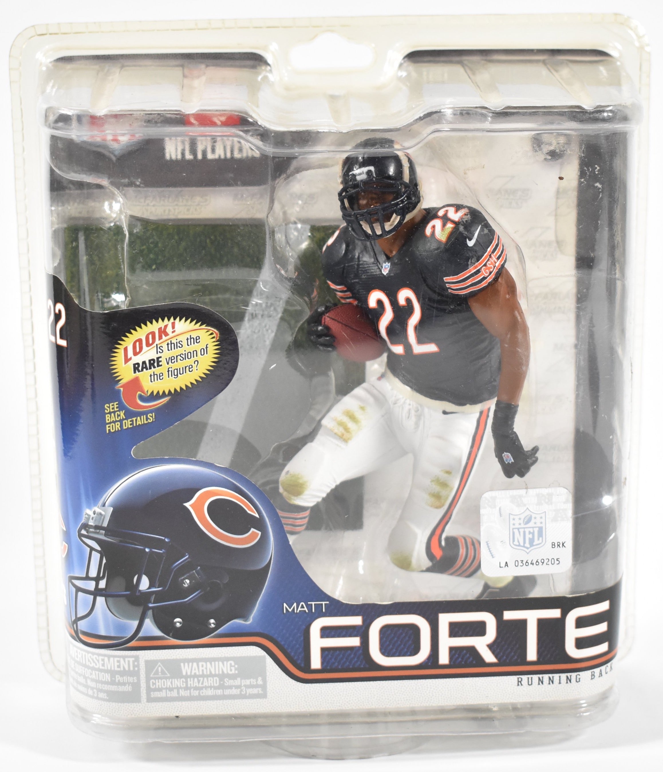 Matt Forte Running Back Action Figure 22 NFL Series 30 Mcfarlanes Toys