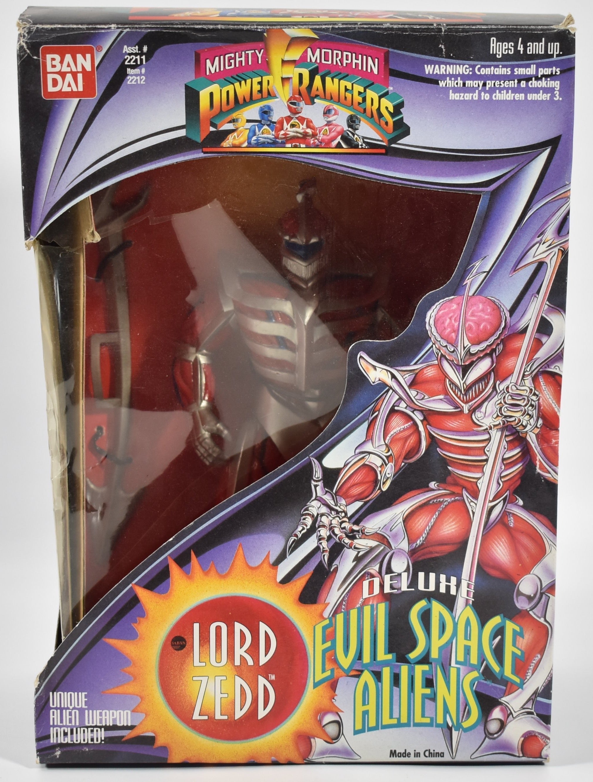 Power Rangers Lord Zedd Evil Space Aliens Deluxe 1994 Action Figure