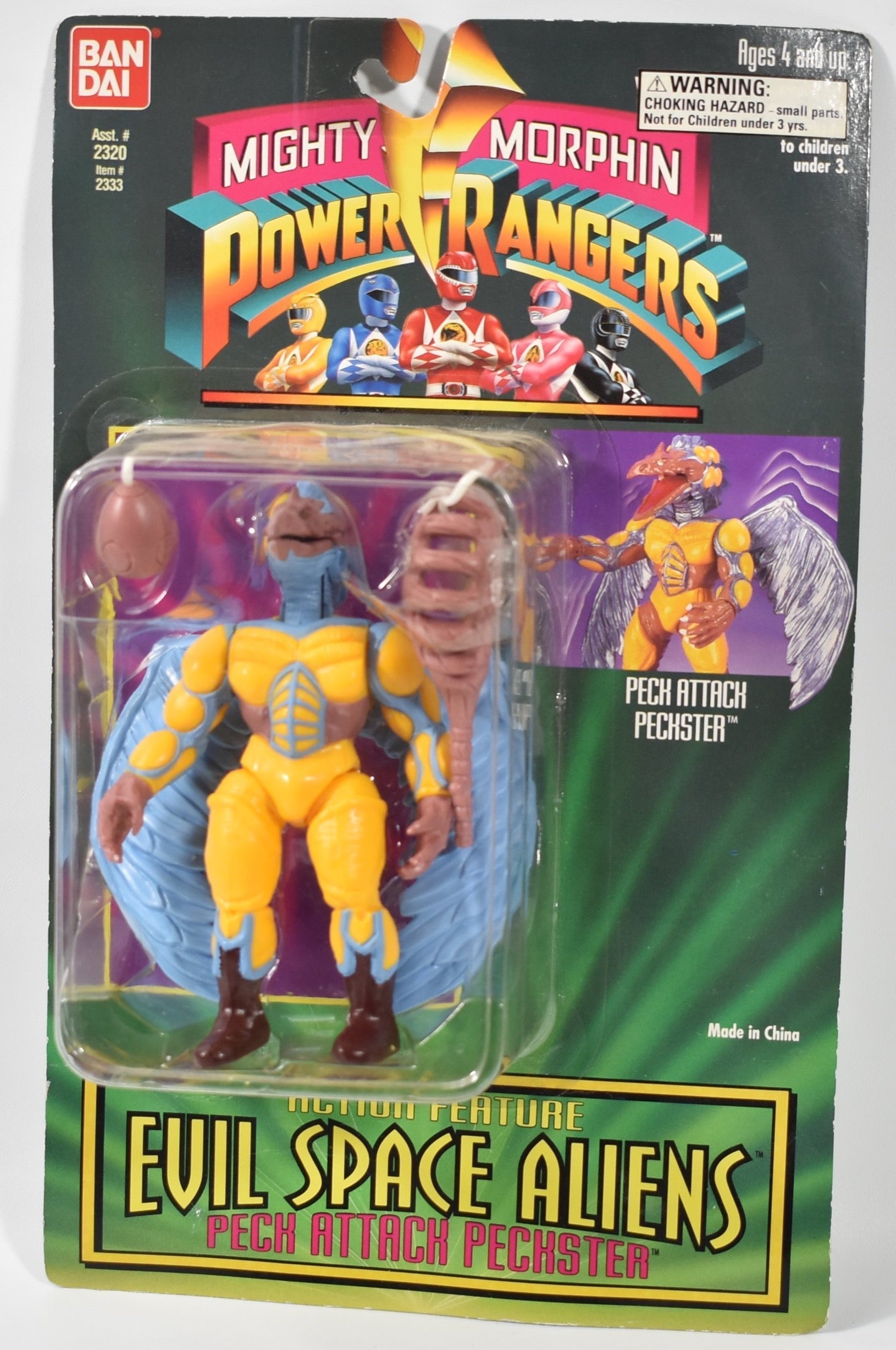 Power Rangers Evil Space Aliens pech Attack Peckster