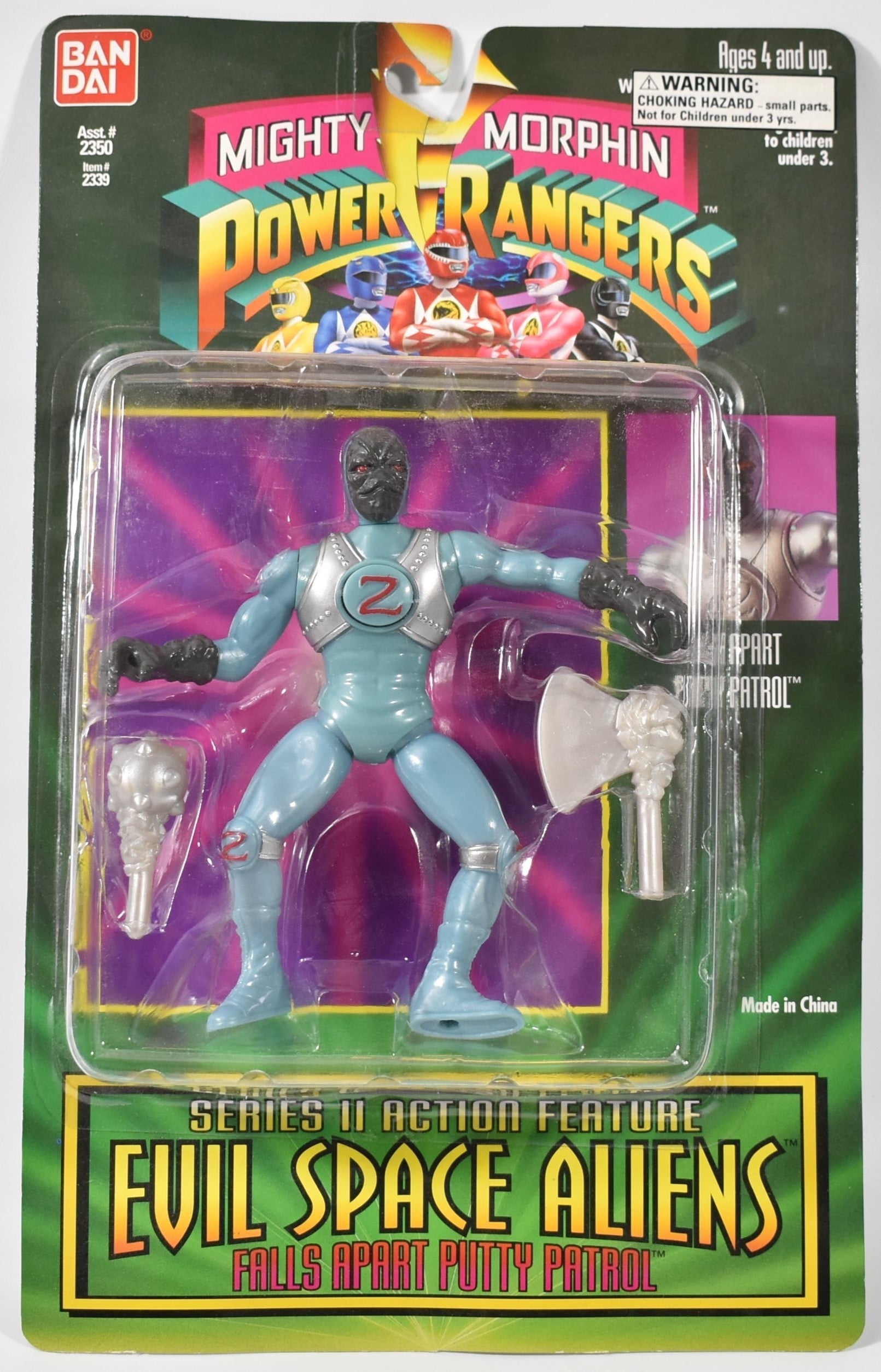 Power Rangers Evil Space Aliens Falls Apart Putty Patrol BAN DAI 1994