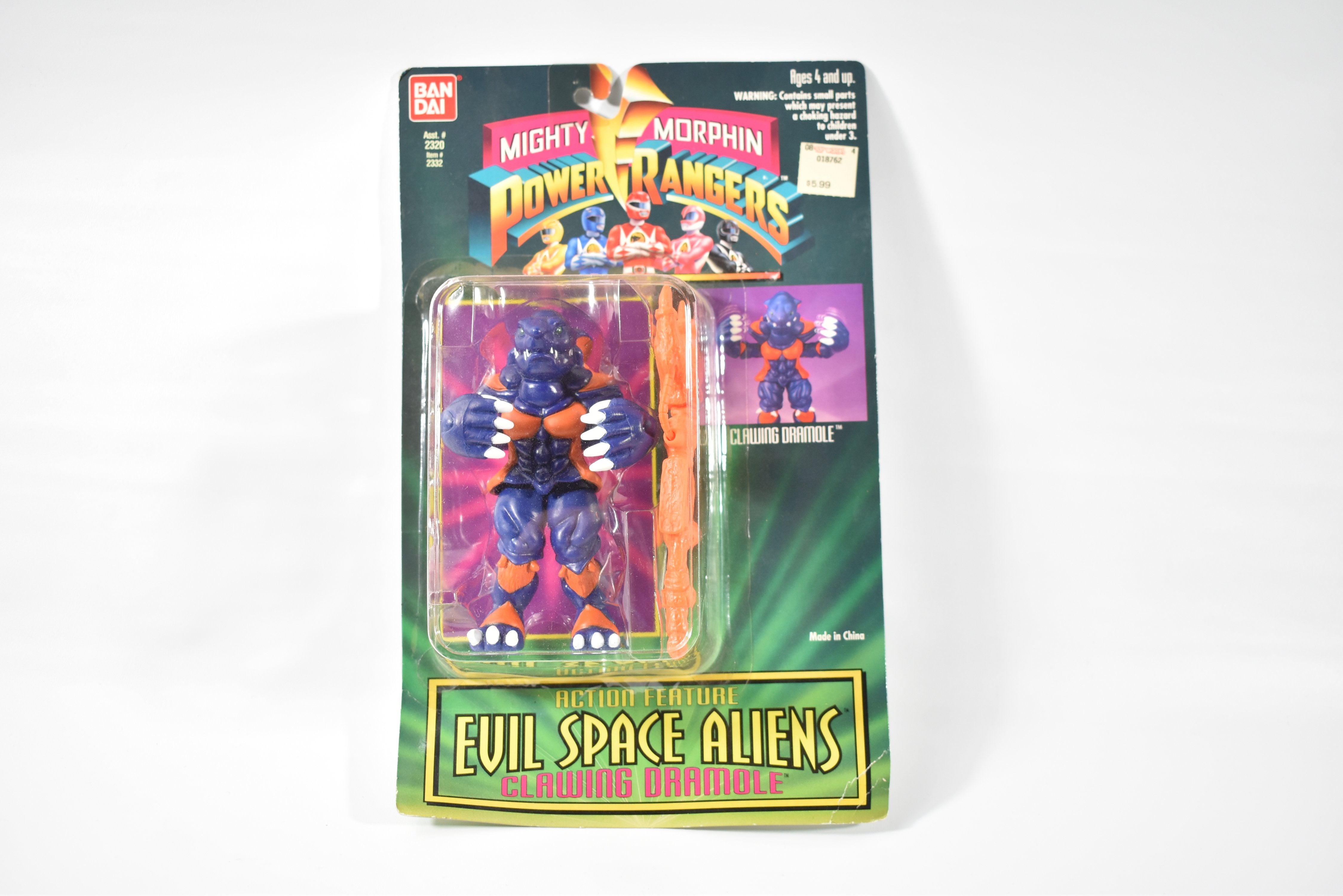 Power Rangers Evil Space Aliens Clawing Dramole