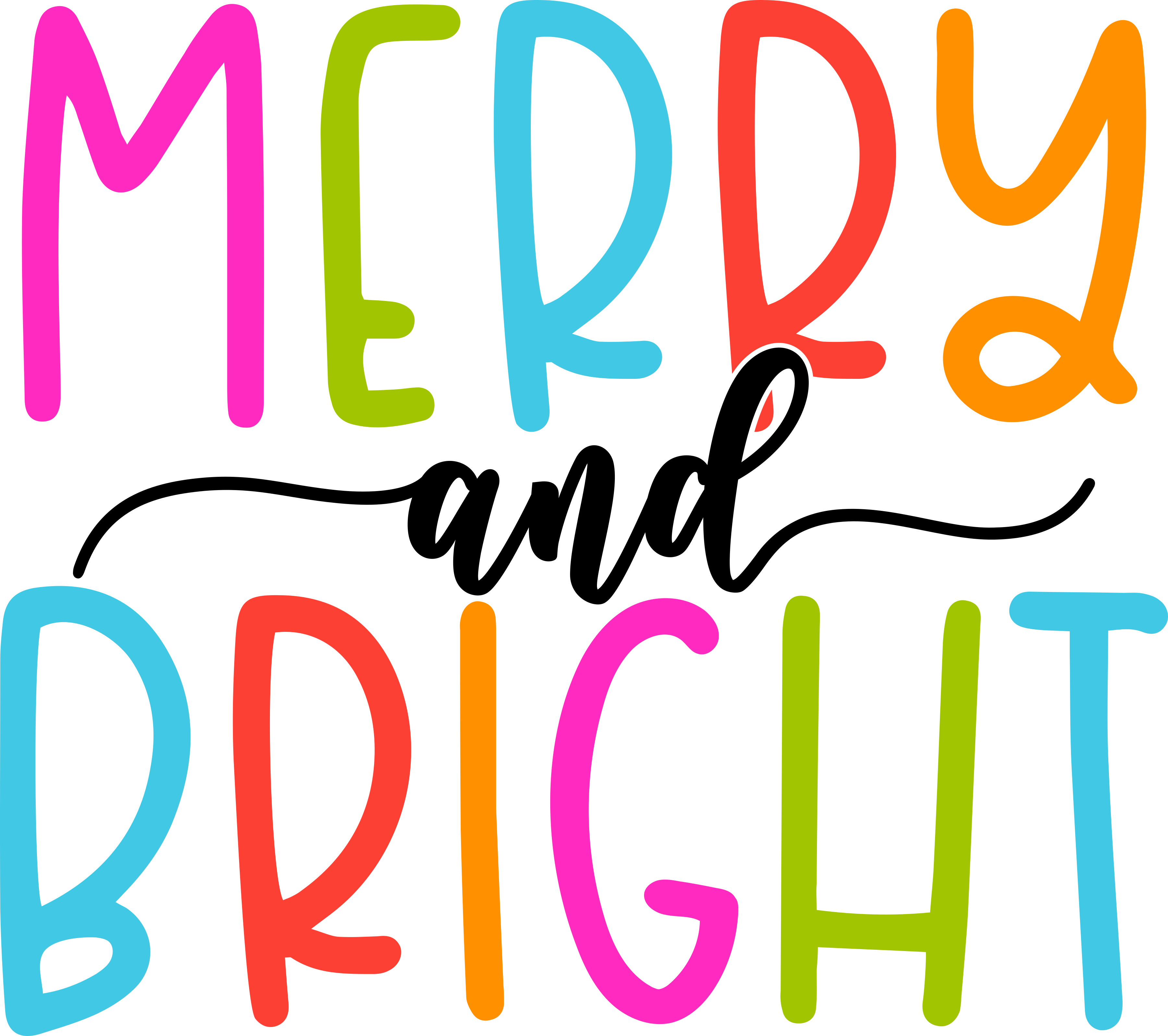 Colorful Merry And Bright