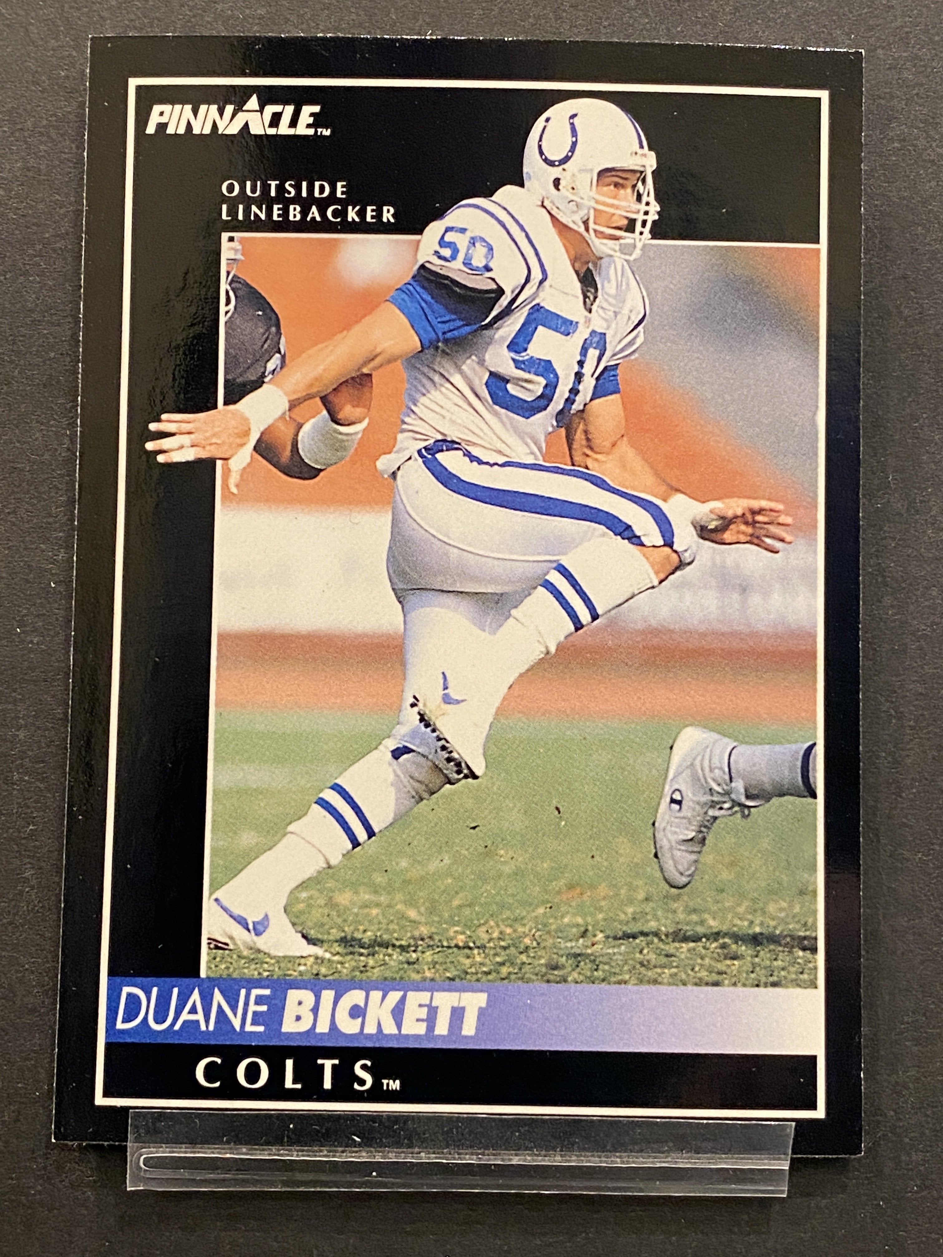 Duane Bickett Pinnacle Football Card