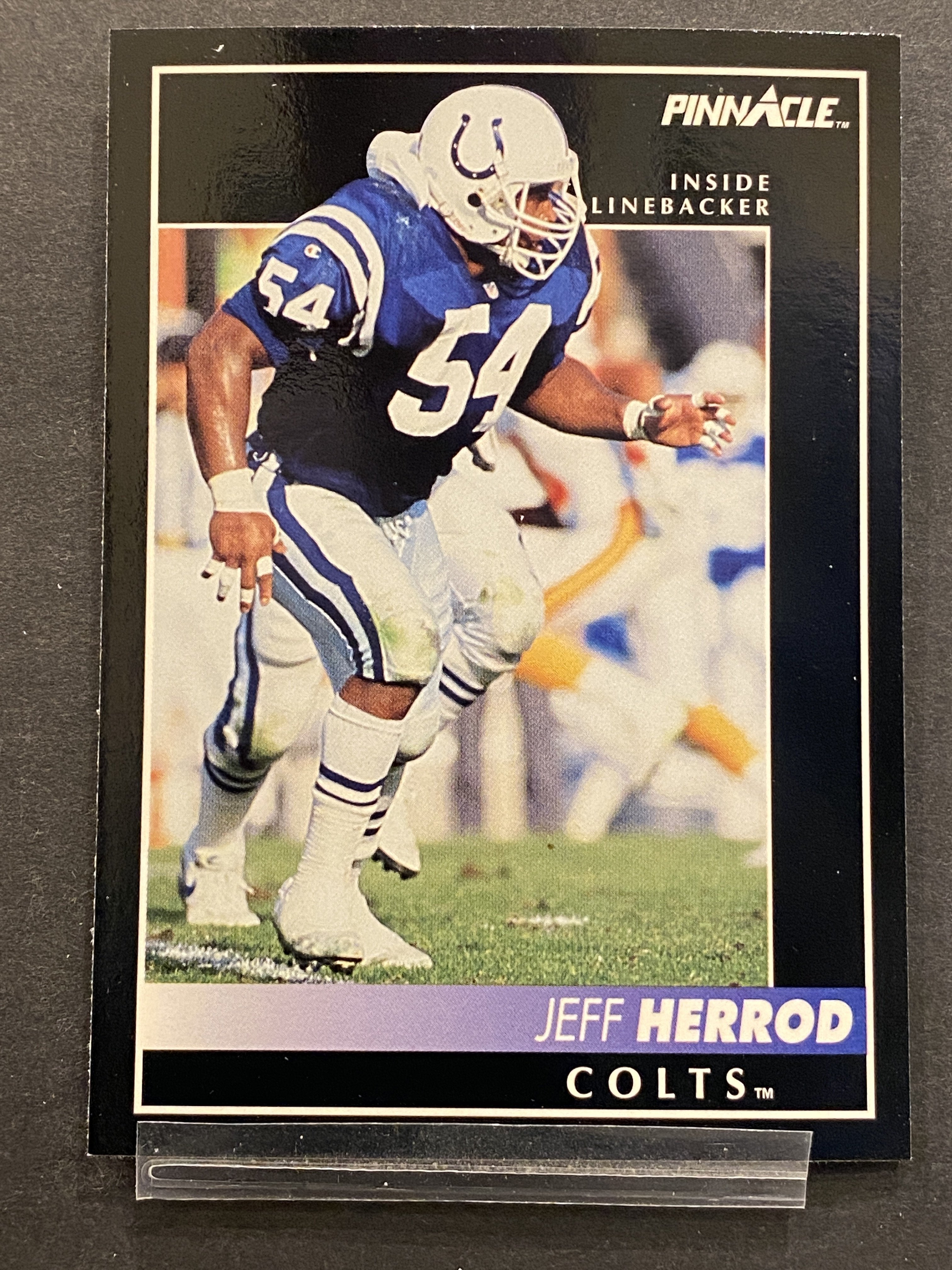 Jeff Herrod Pinnacle Football Card Indianapolis Colts