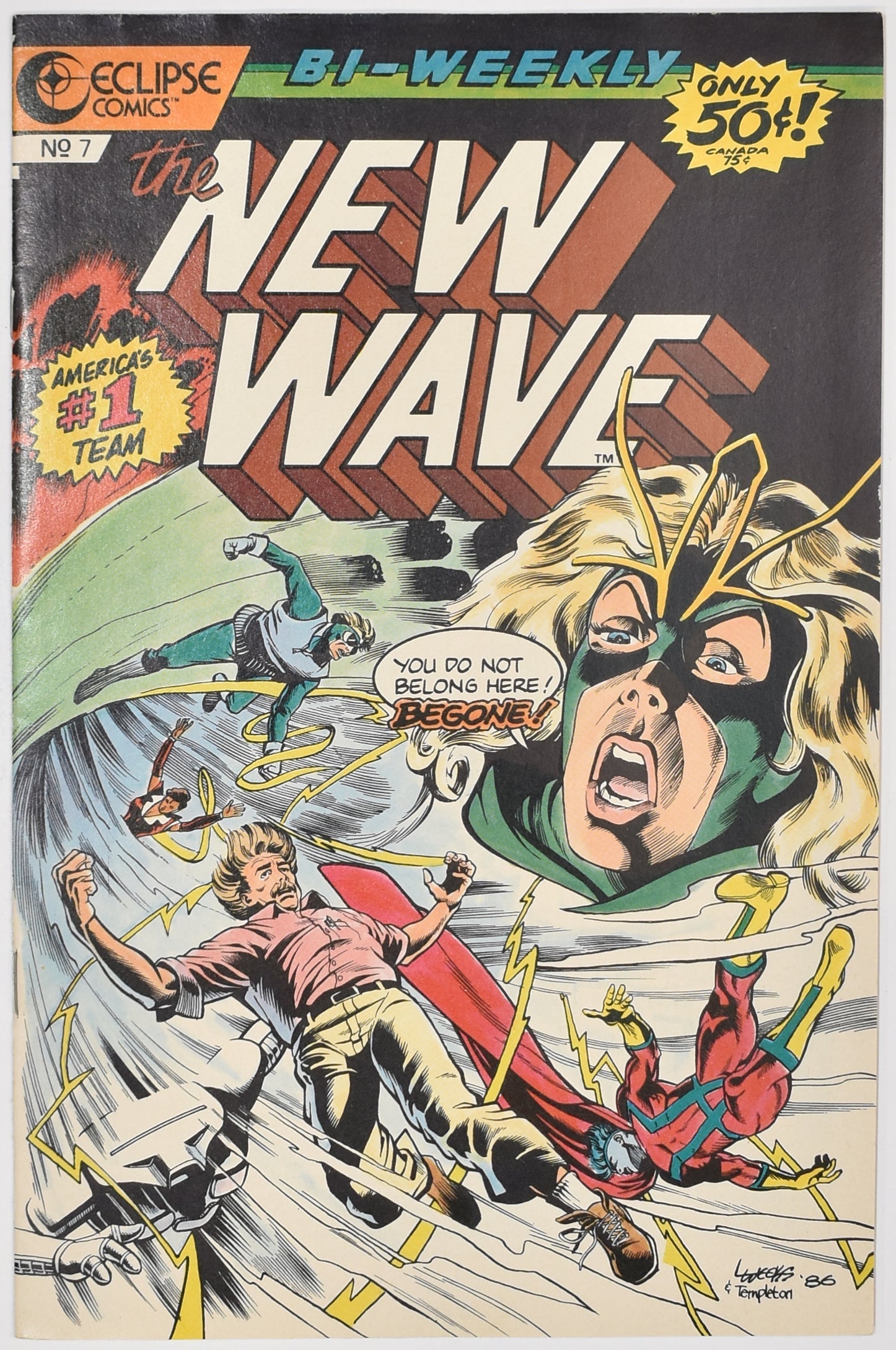 The New Wave Comic Book No. 7 Eclipse Comics BI Weekly 1986