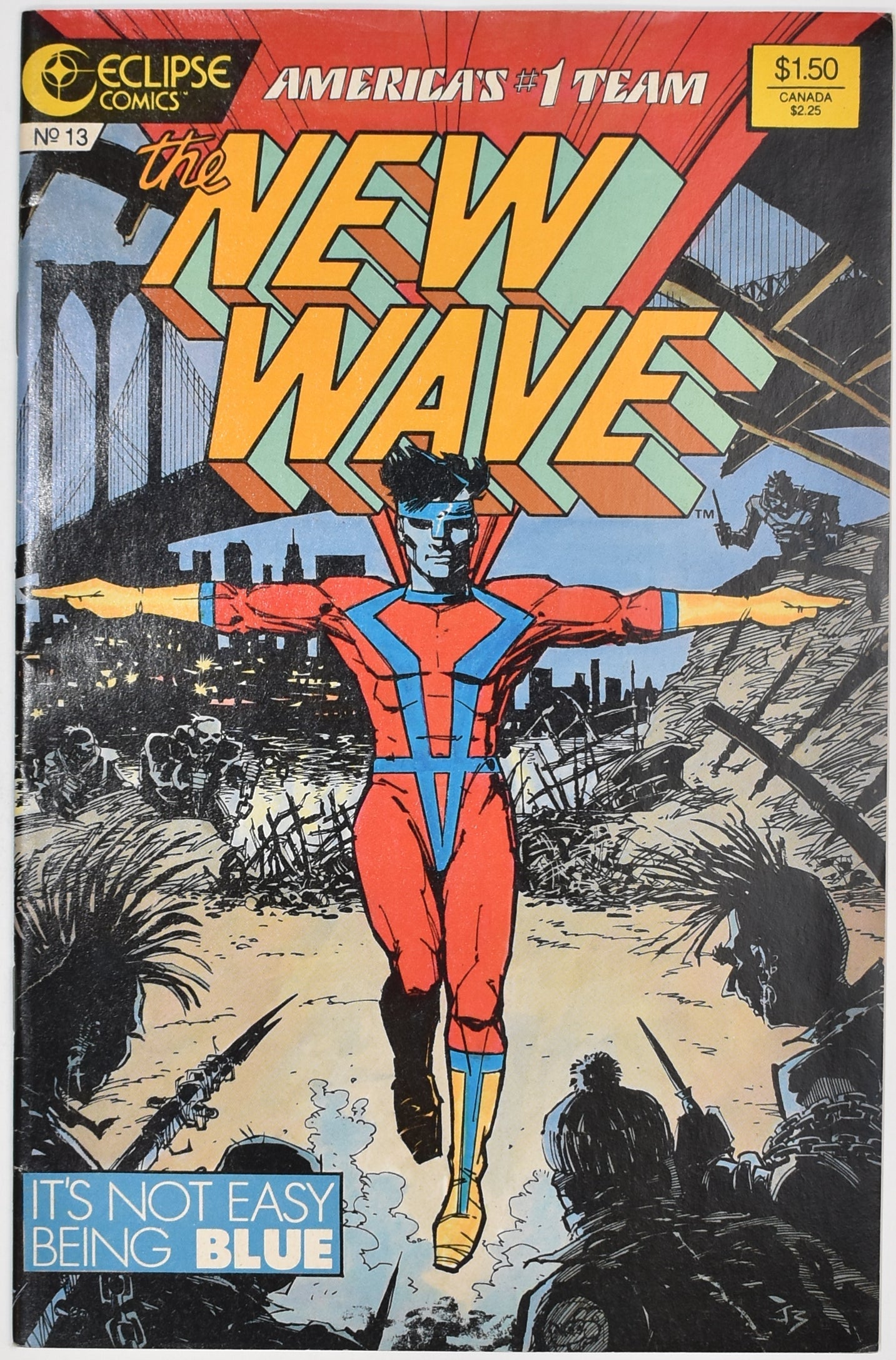The New Wave Comic Book No. 13 Eclipse Americas Team
