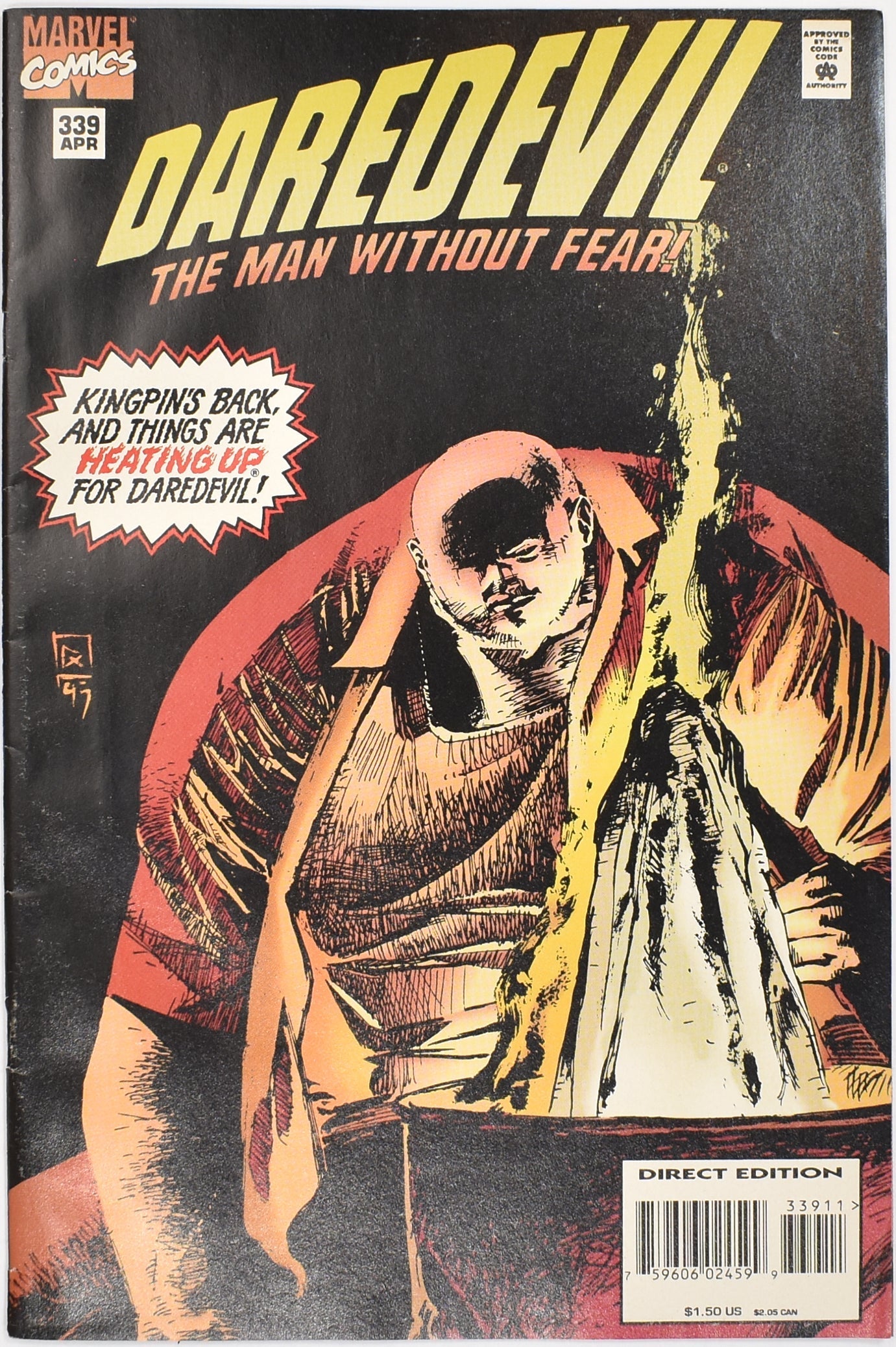 Daredevil The Man Without Fear 339 Marvel Comics APR Comic Book