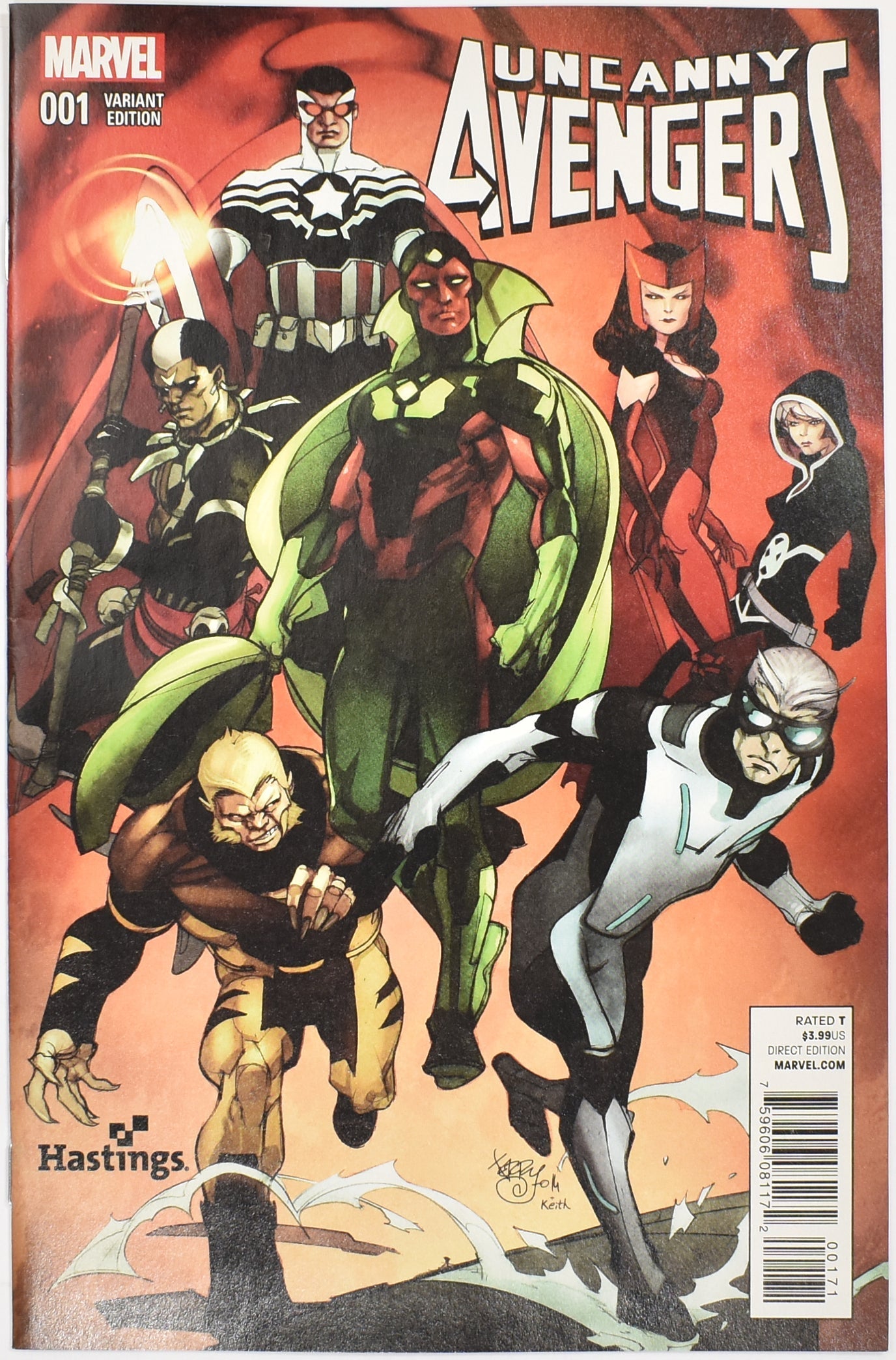 Uncanny Avengers 001 Variant Edition Marvel Comics Hastings