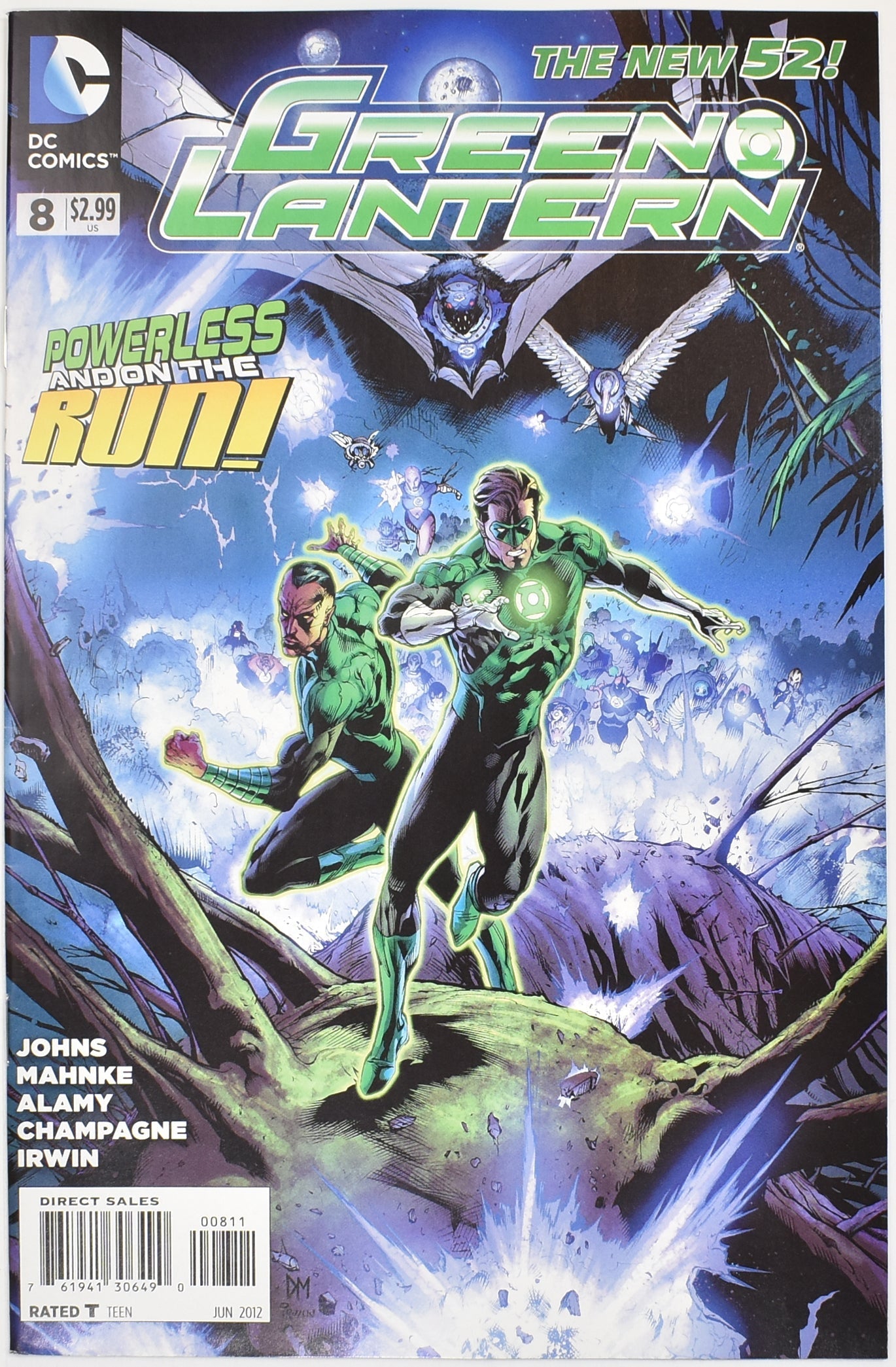 Green Lantern 8 Powerless and on the Run Dc Comics Comic Book