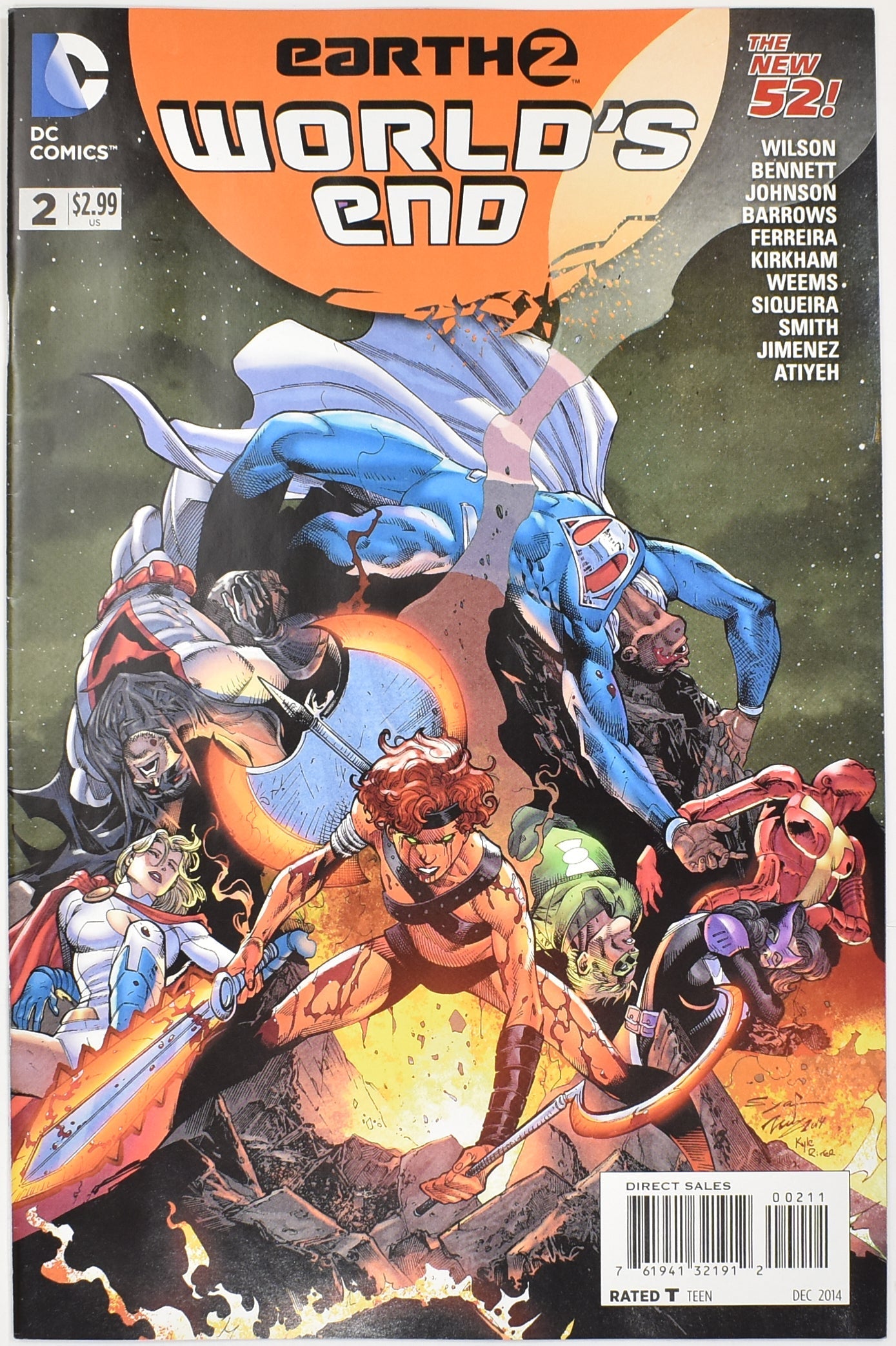 Earth 2 Worlds End 2 Dc Comics Comic Book