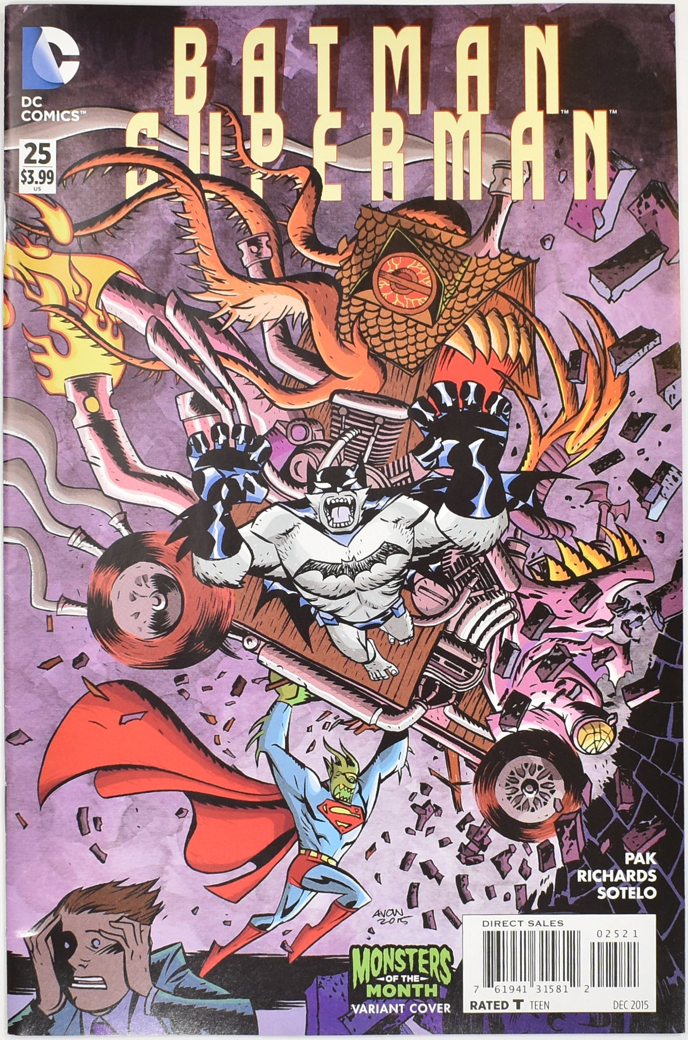 Batman Superman 25 Dc Comics Monsters Of the Month