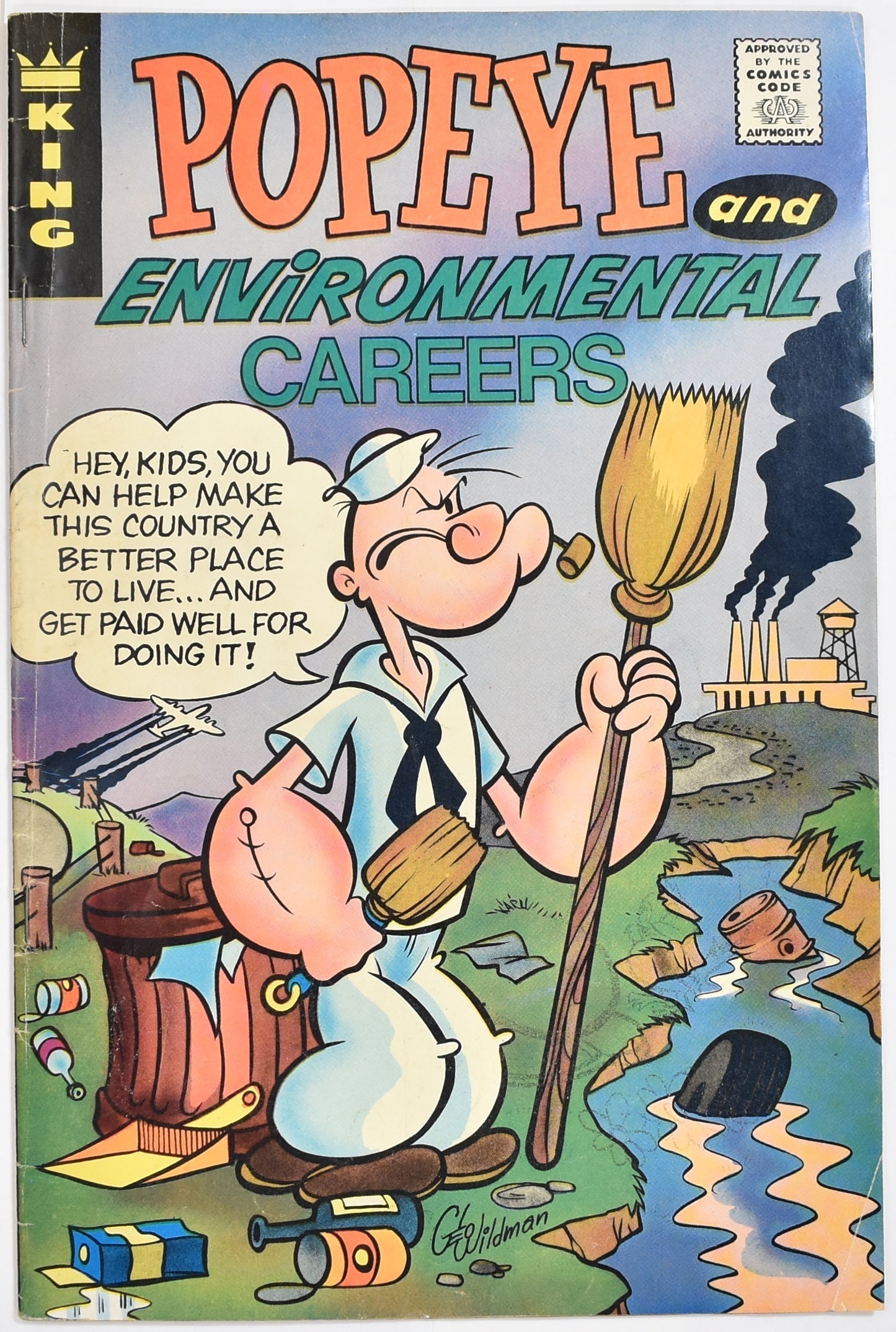 Popeye Comic Book King Comic Environmental Careers