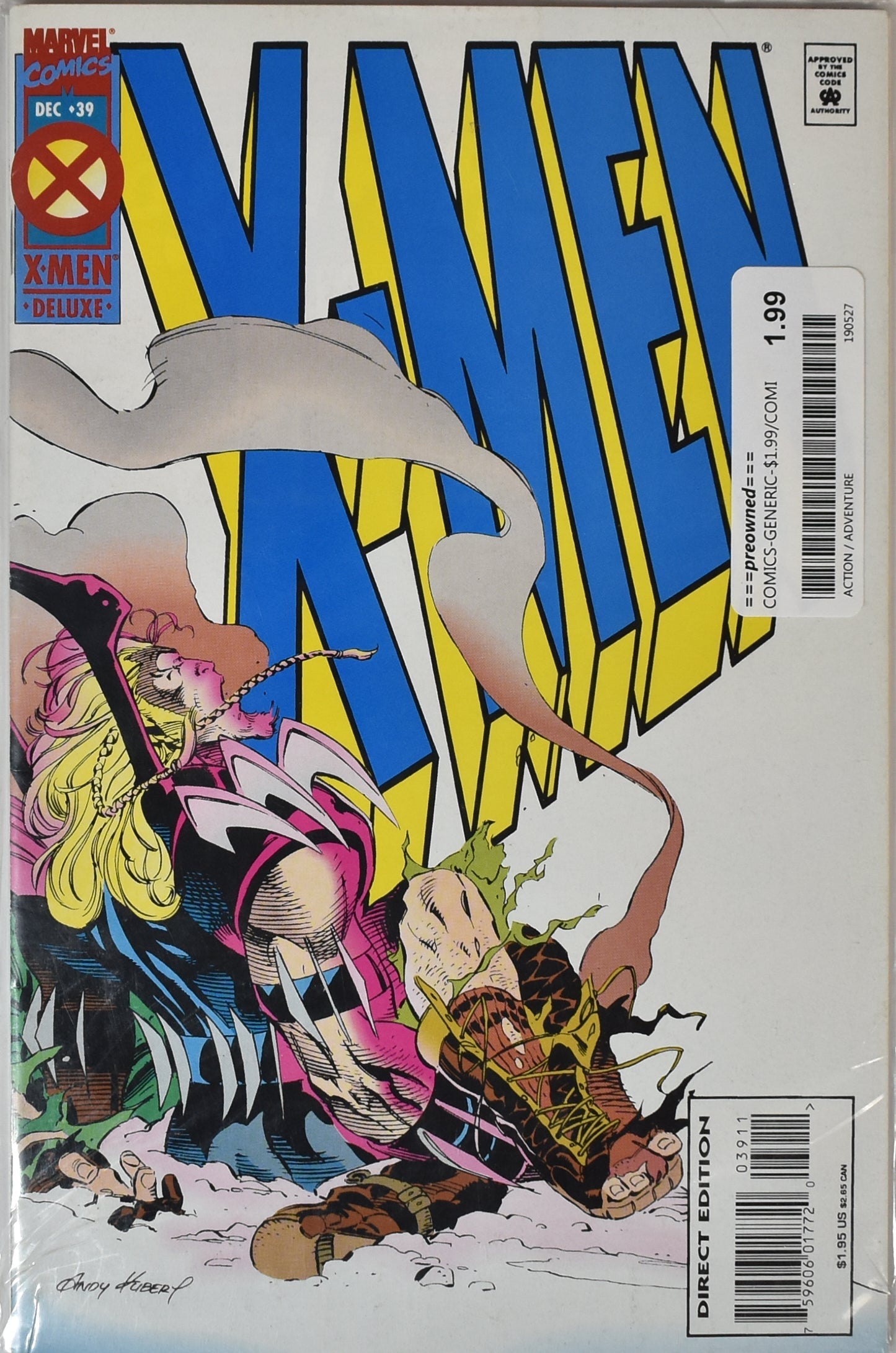 X Men 39 Dc Comics Deluxe Comic Book Marvel