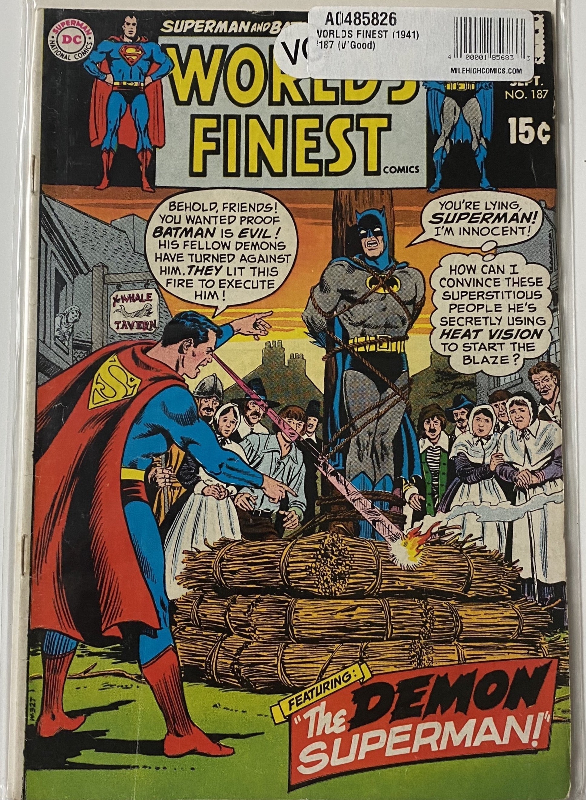 Worlds Finest Comics The Demon Superman No.187 DC Comics