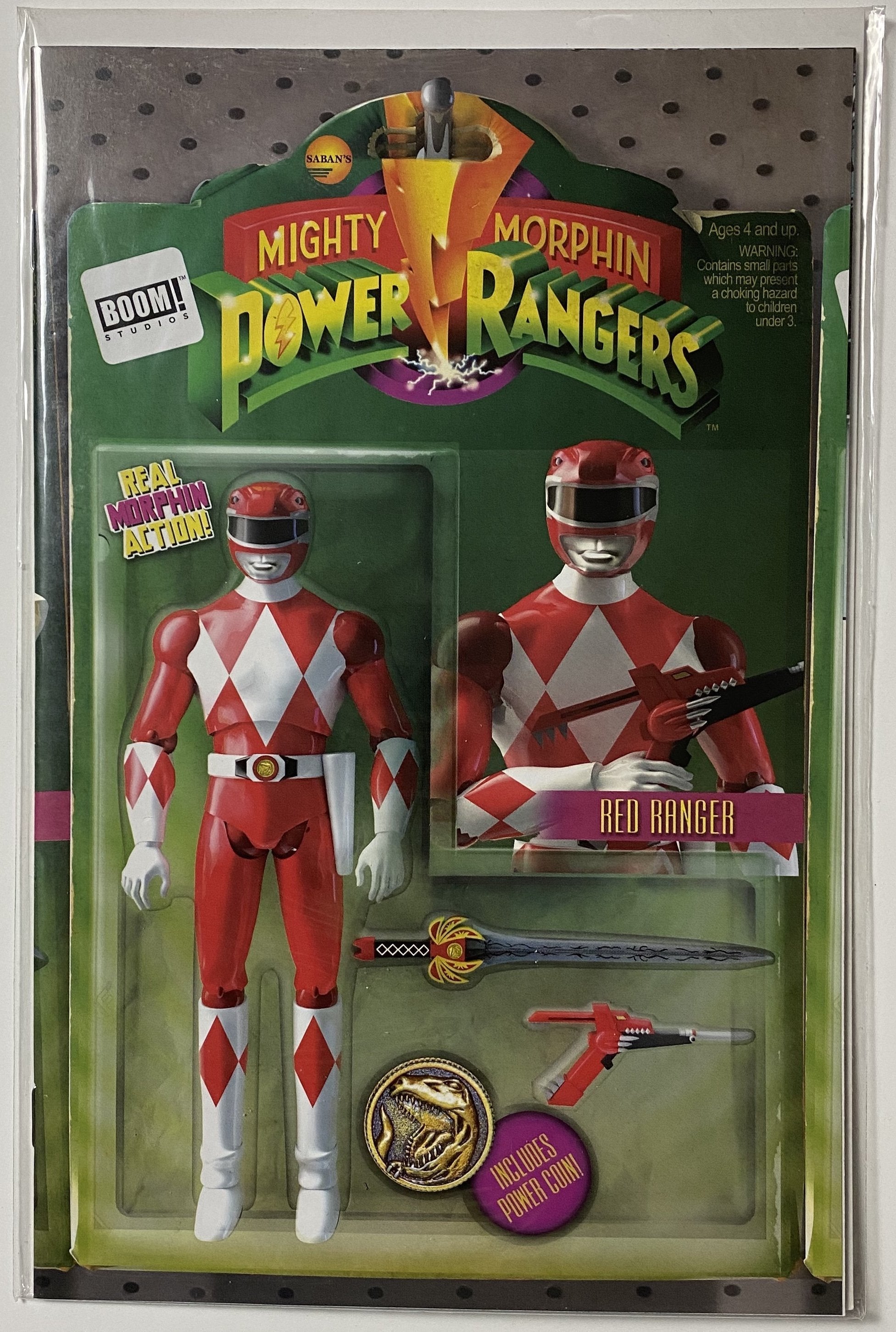 Mighty Morphin Power Rangers Boom Studios Comic Book Red Ranger Variant