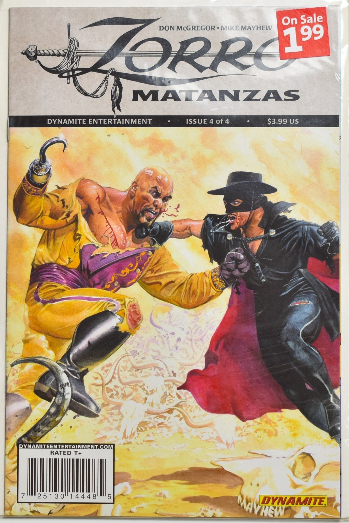 Zorro Matanzas Dynamite Comic Book