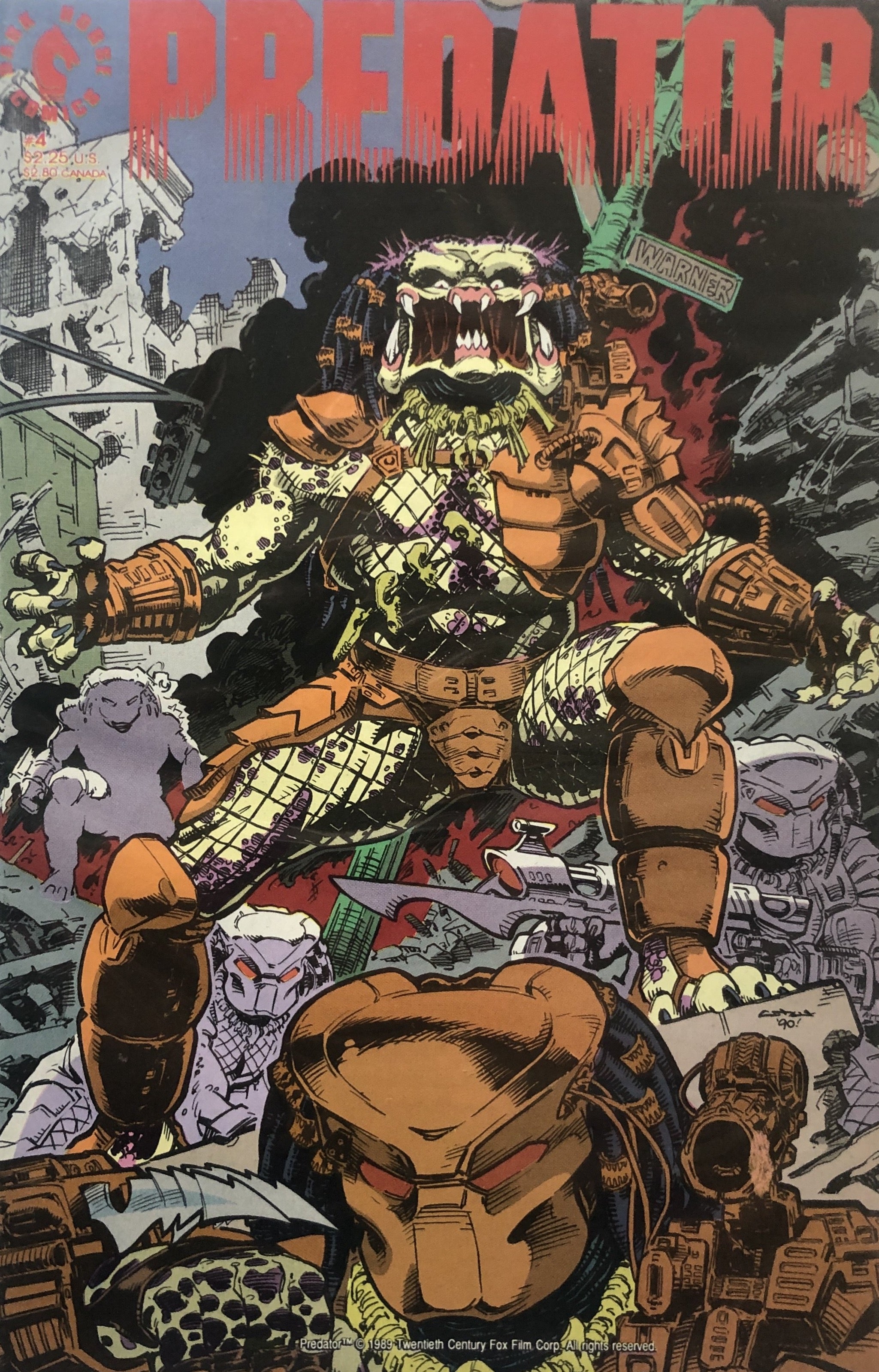 Predator 4 1989 Comic Book Dark Horse Comics Warner
