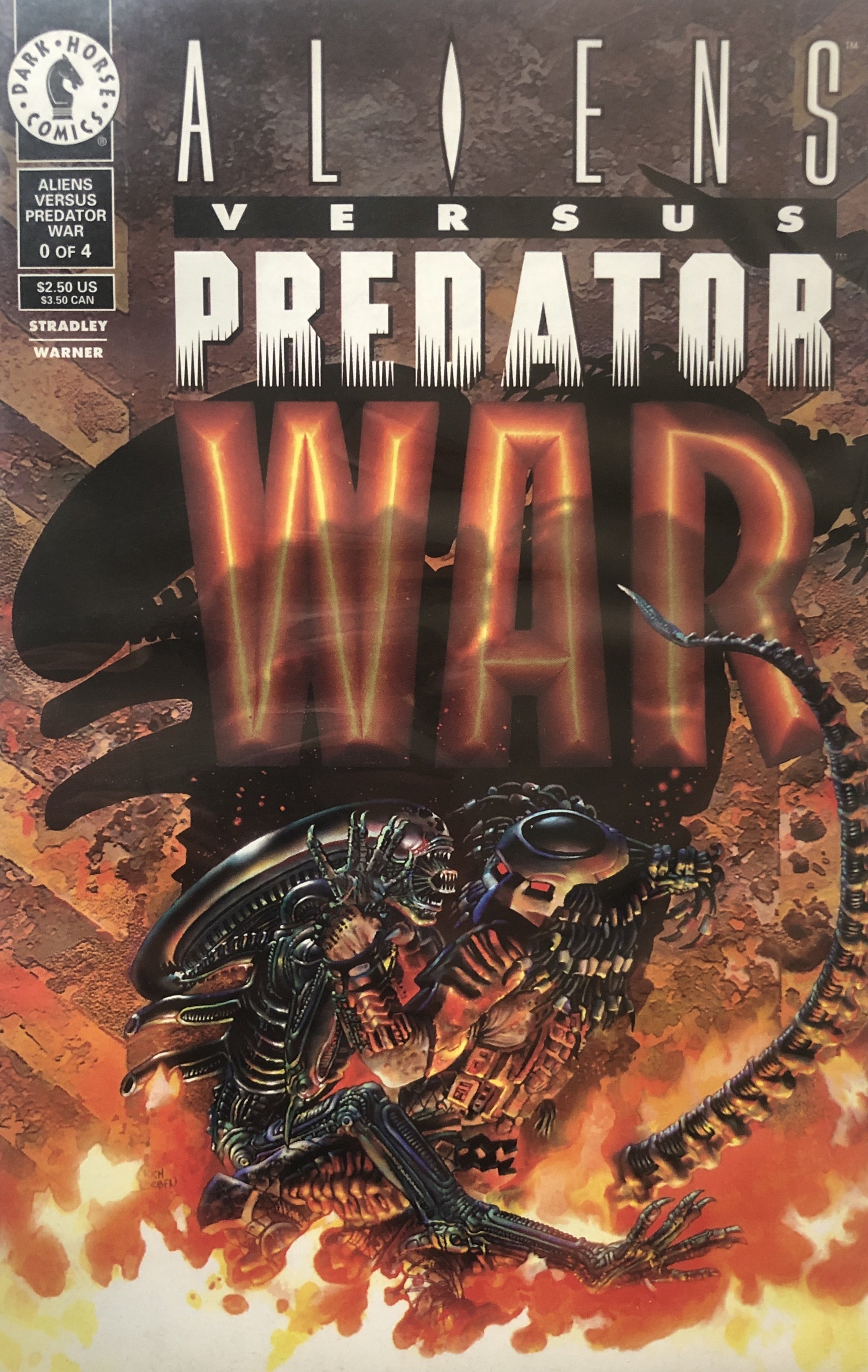 Aliens Versus Predator War 0 of 4 Dark Horse Comic Book