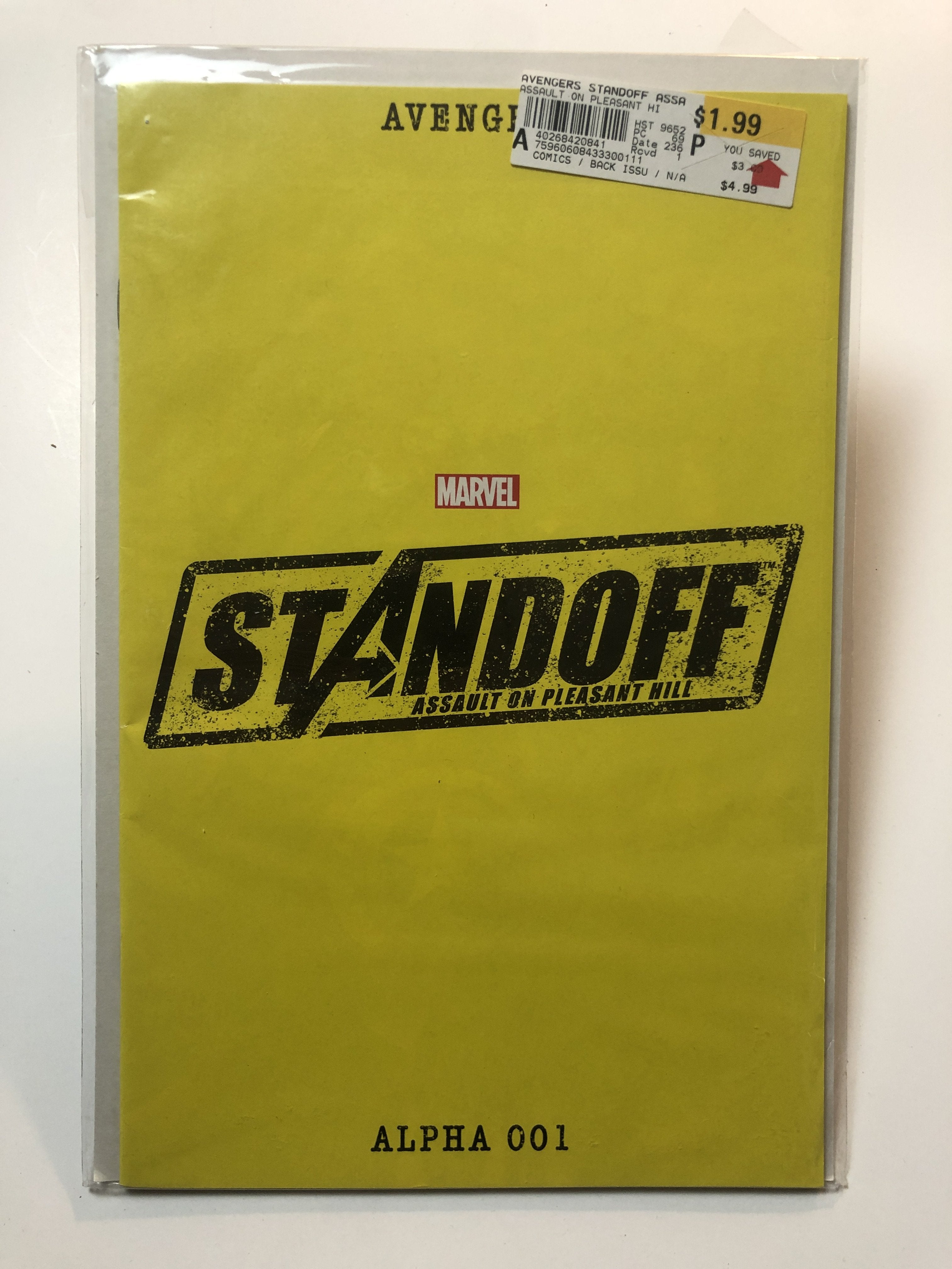Standoff Assault on Pleasant Hill Alpha 001 Yellow Cover