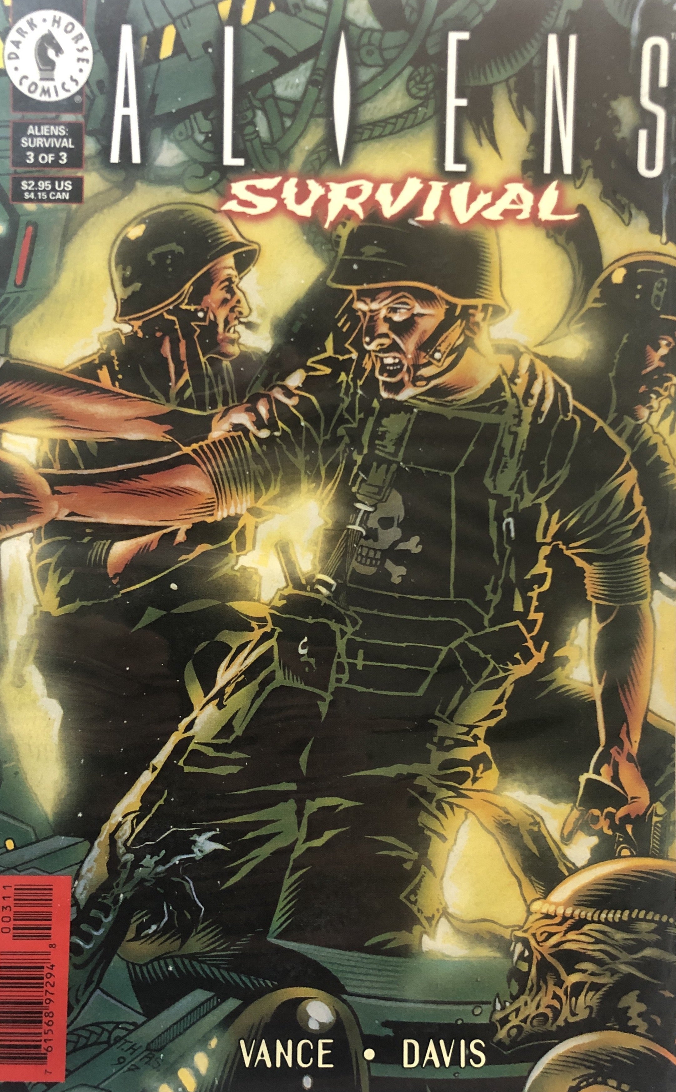 Aliens Survival 3 of 3 Dark Horse Comics.