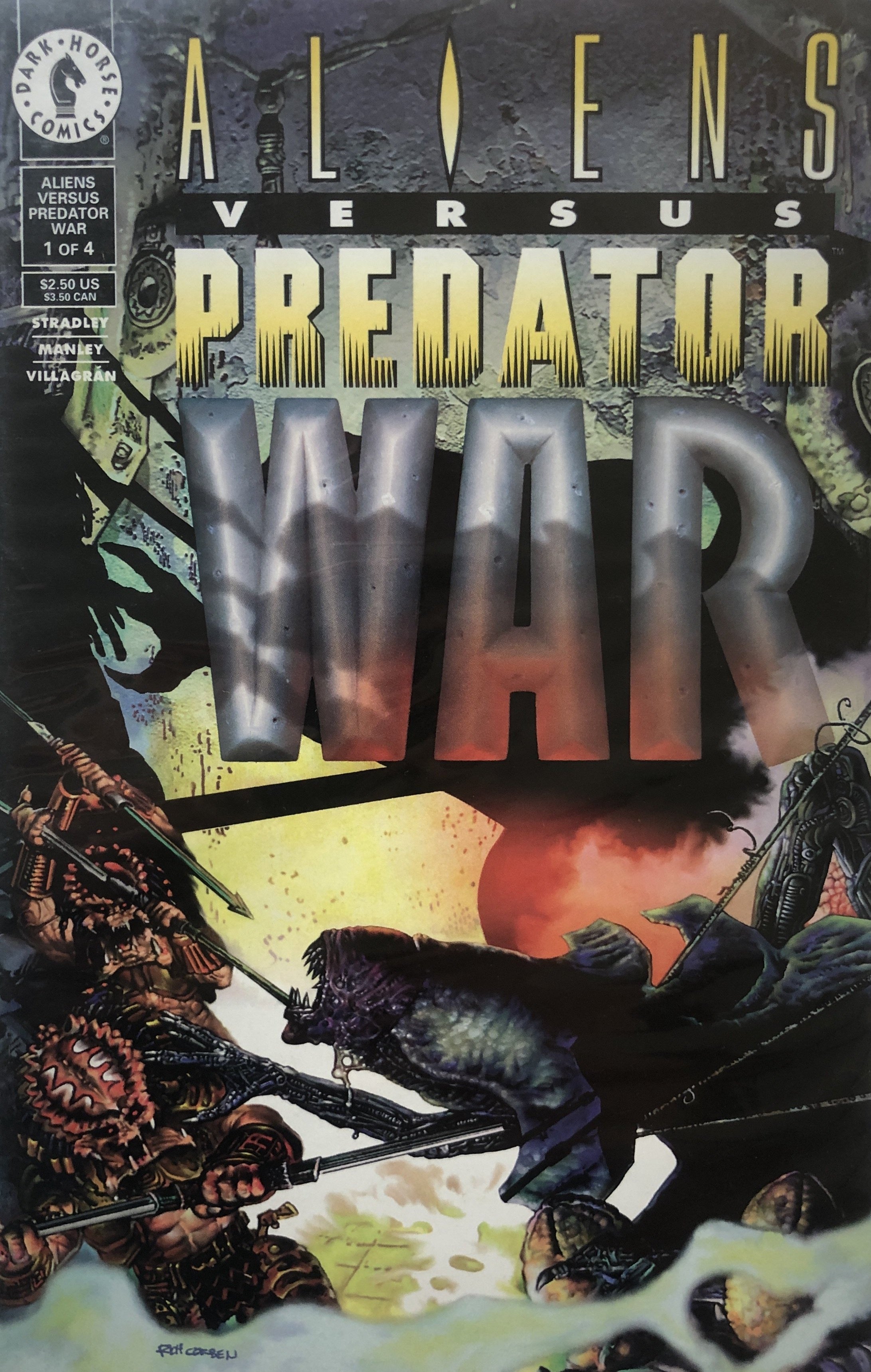 Aliens Versus Predator War 1 of 4 Dark Horse Comics