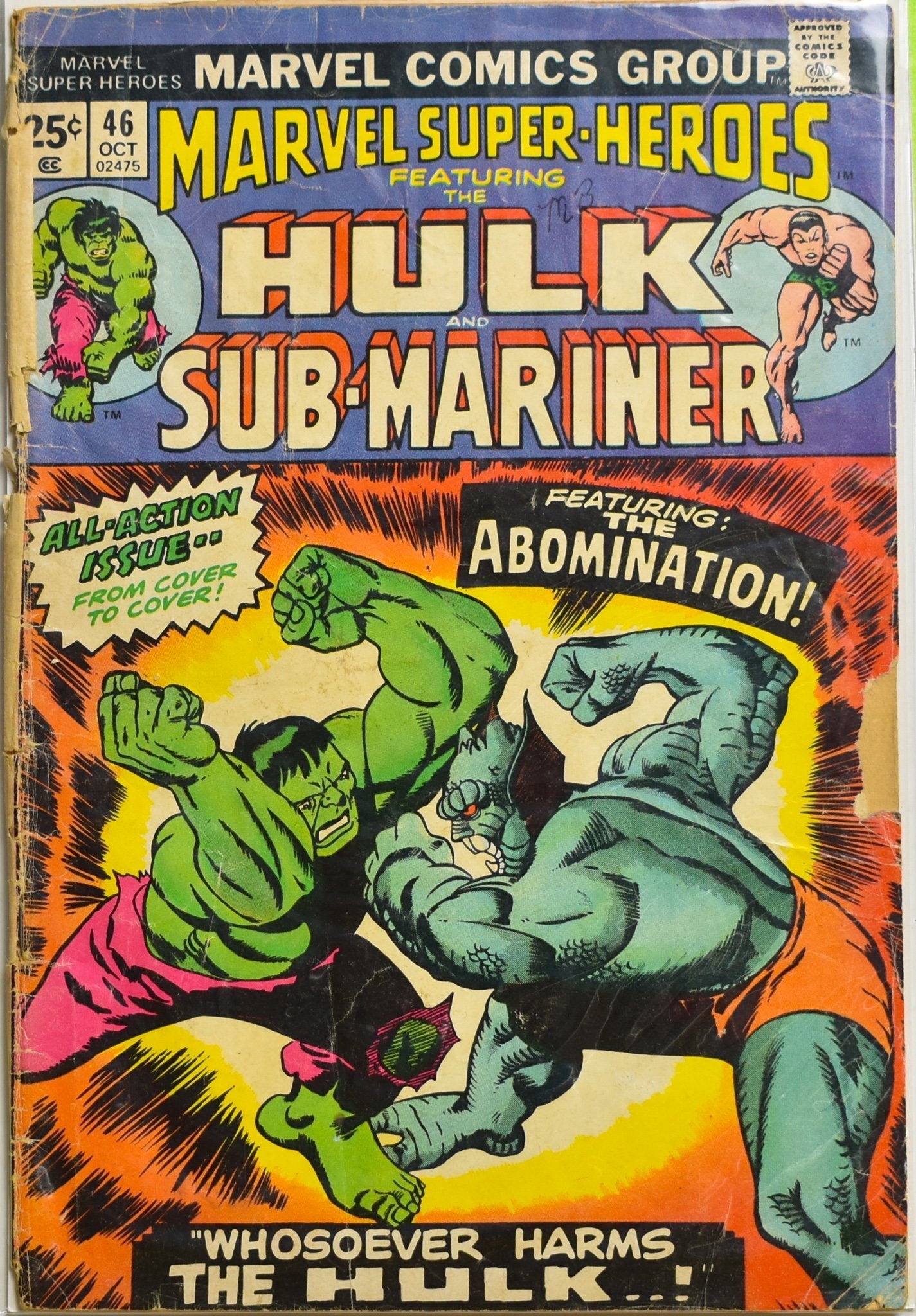 Hulk and Sub Mariner Marvel Super Heroes 46