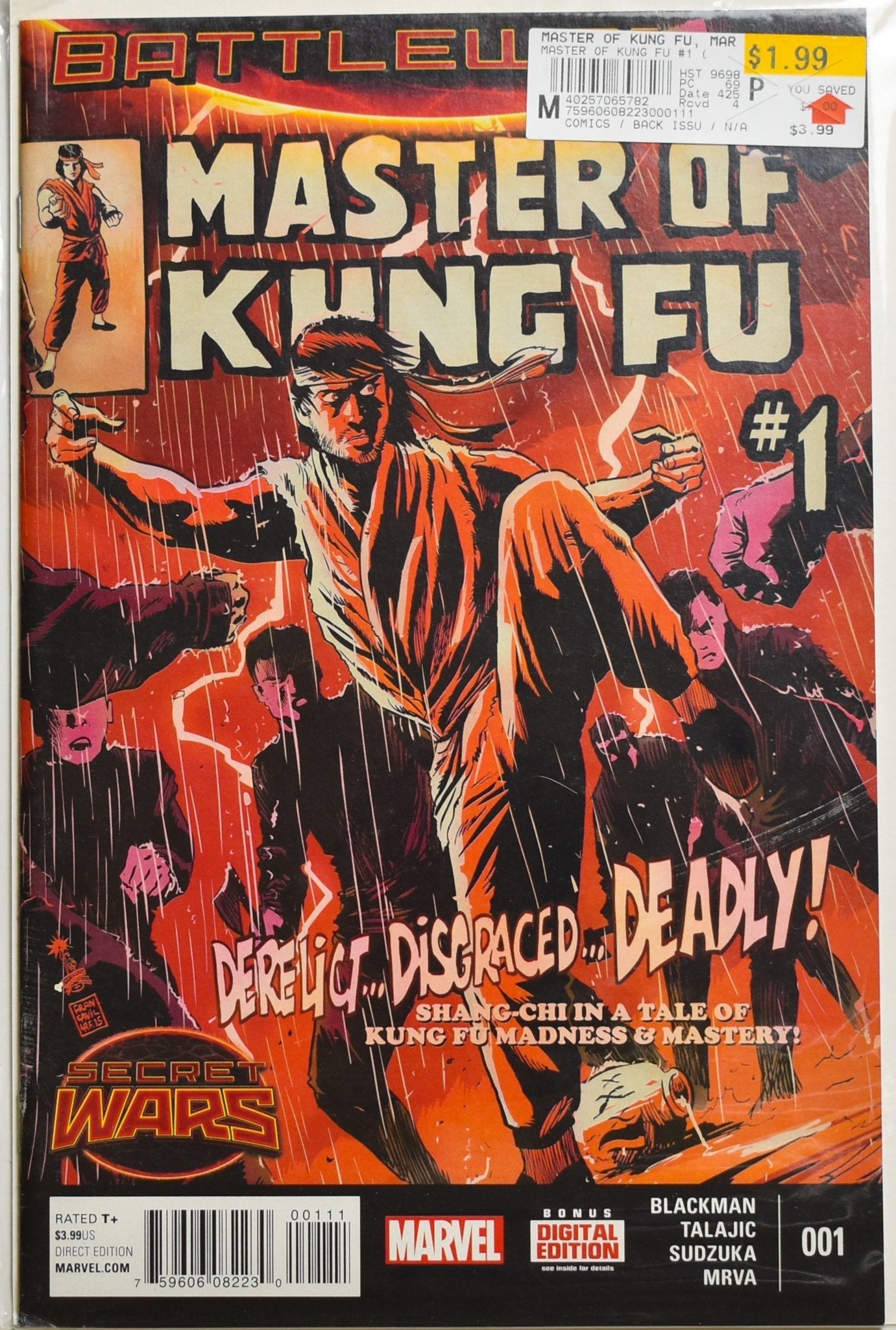 Master Of Kung Fu 1 Secret Wars Comic Book