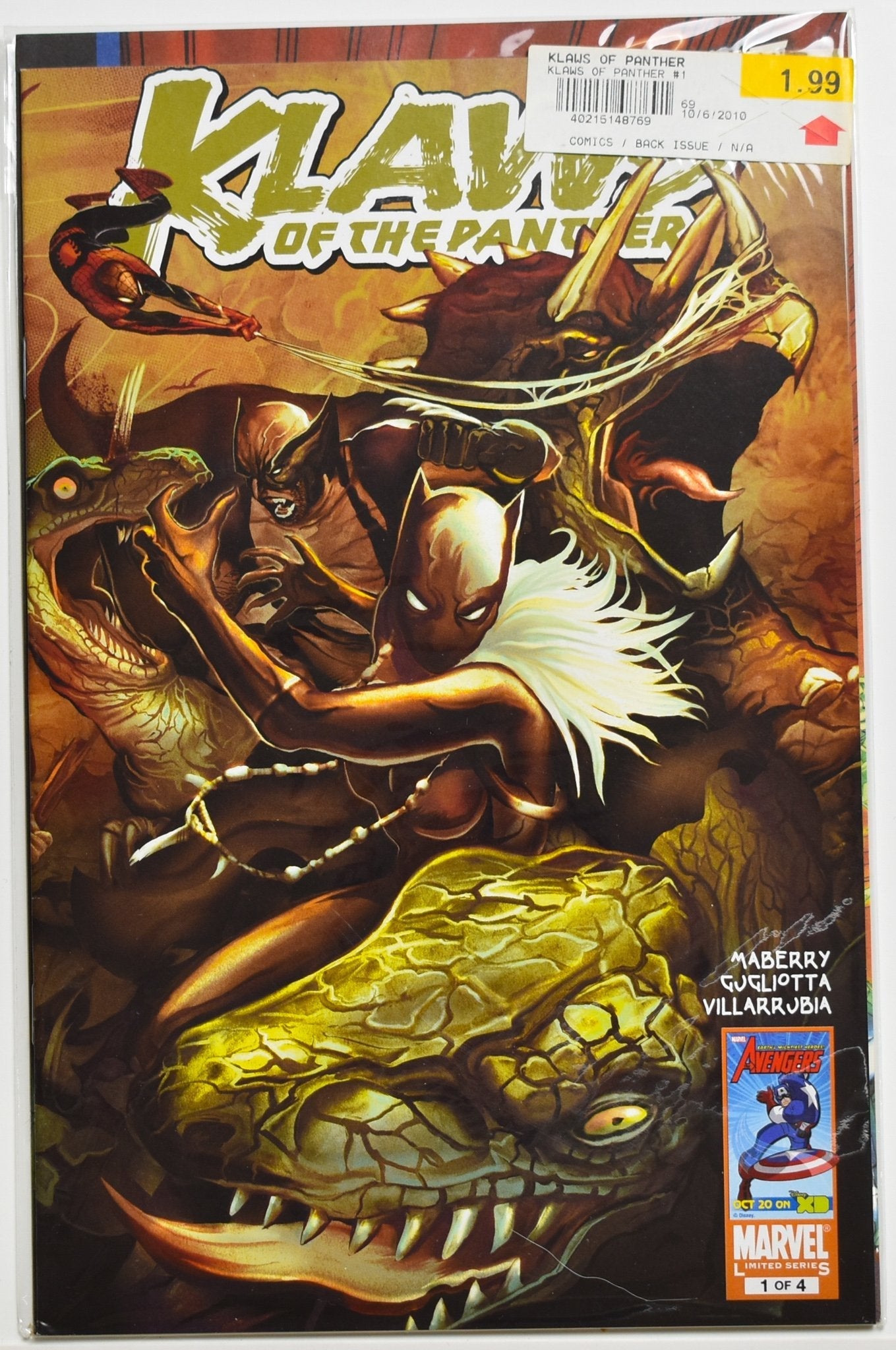 Klaws of Panther 1 Comic Book Marvel