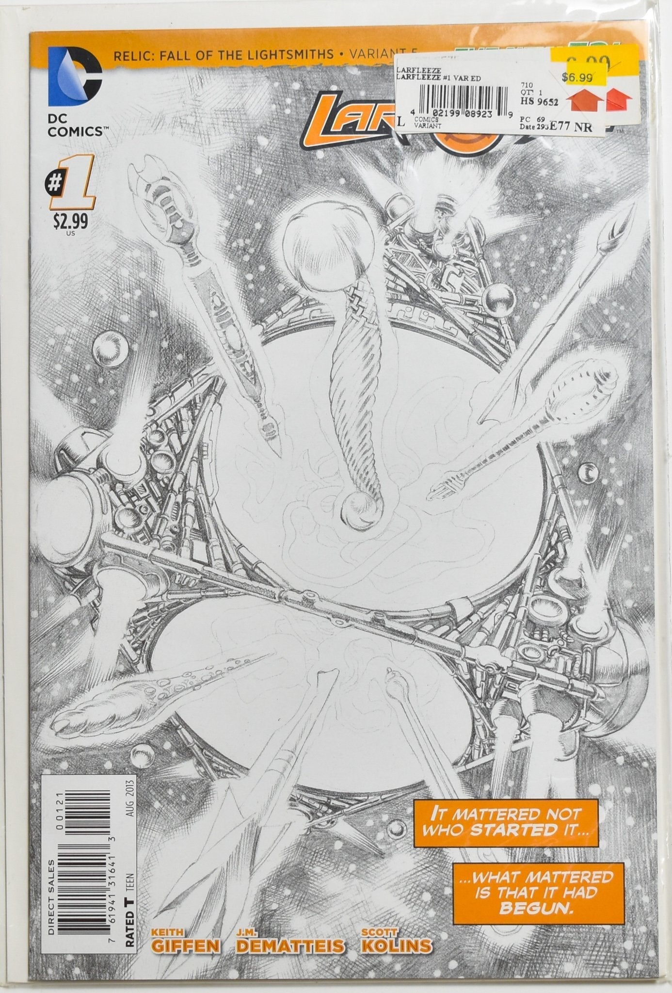 Larfleeze 1 Dc Comic Book Variant