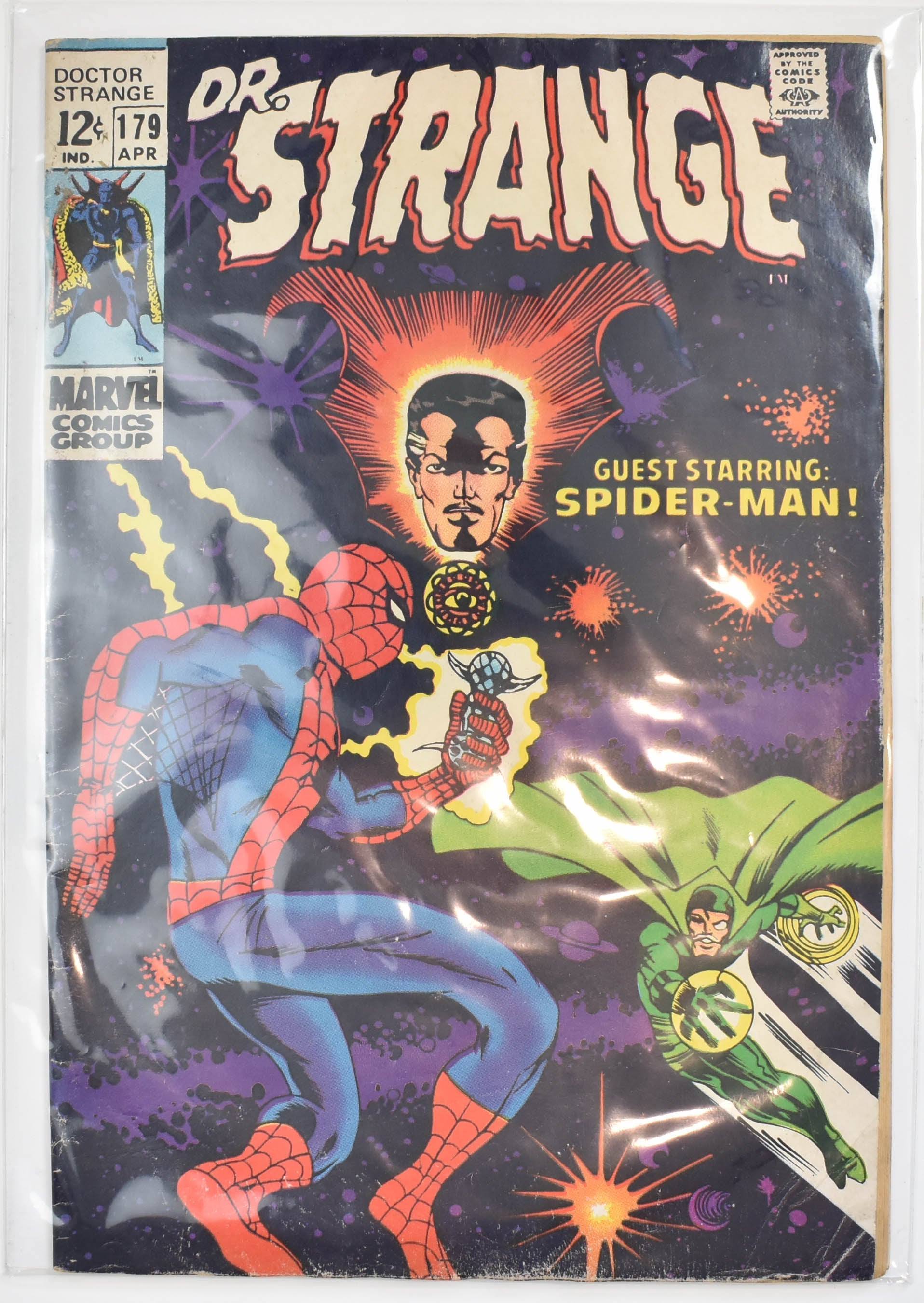 Dr Strange 179 APR Comic Book Marvel Guest Starring Spider-Man
