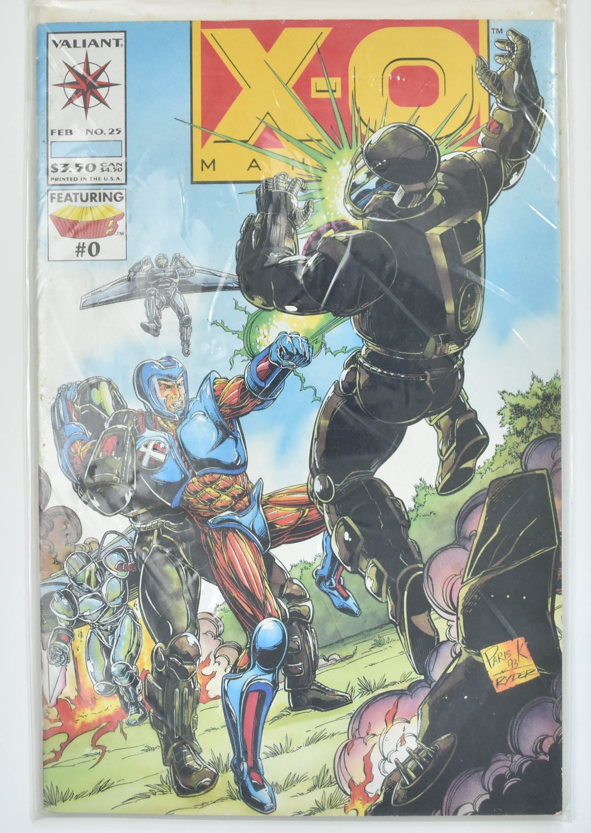 X-O ManComic Book Valiant FEB No.25 Comic Book