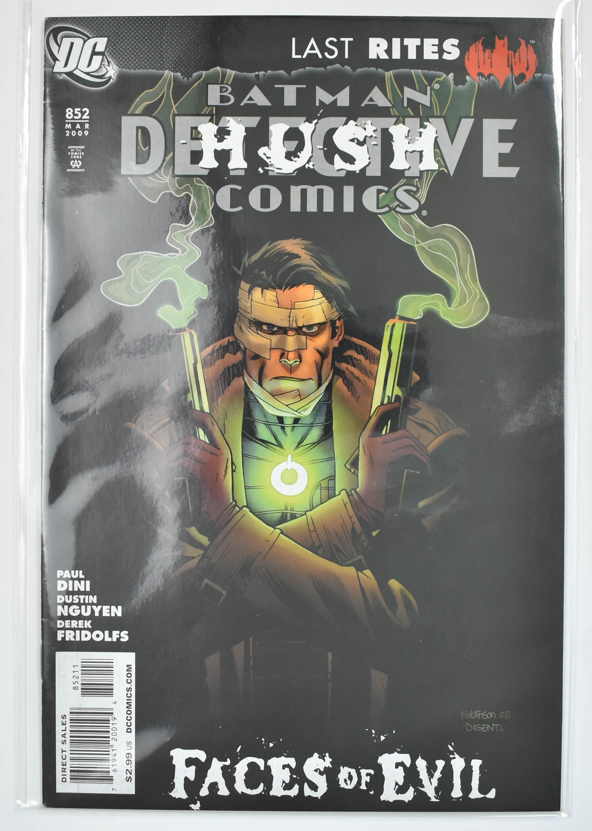 Batman 852 Mar 2009 DC Comics Comic Book Detective Hush Last Rites Faces of Evil