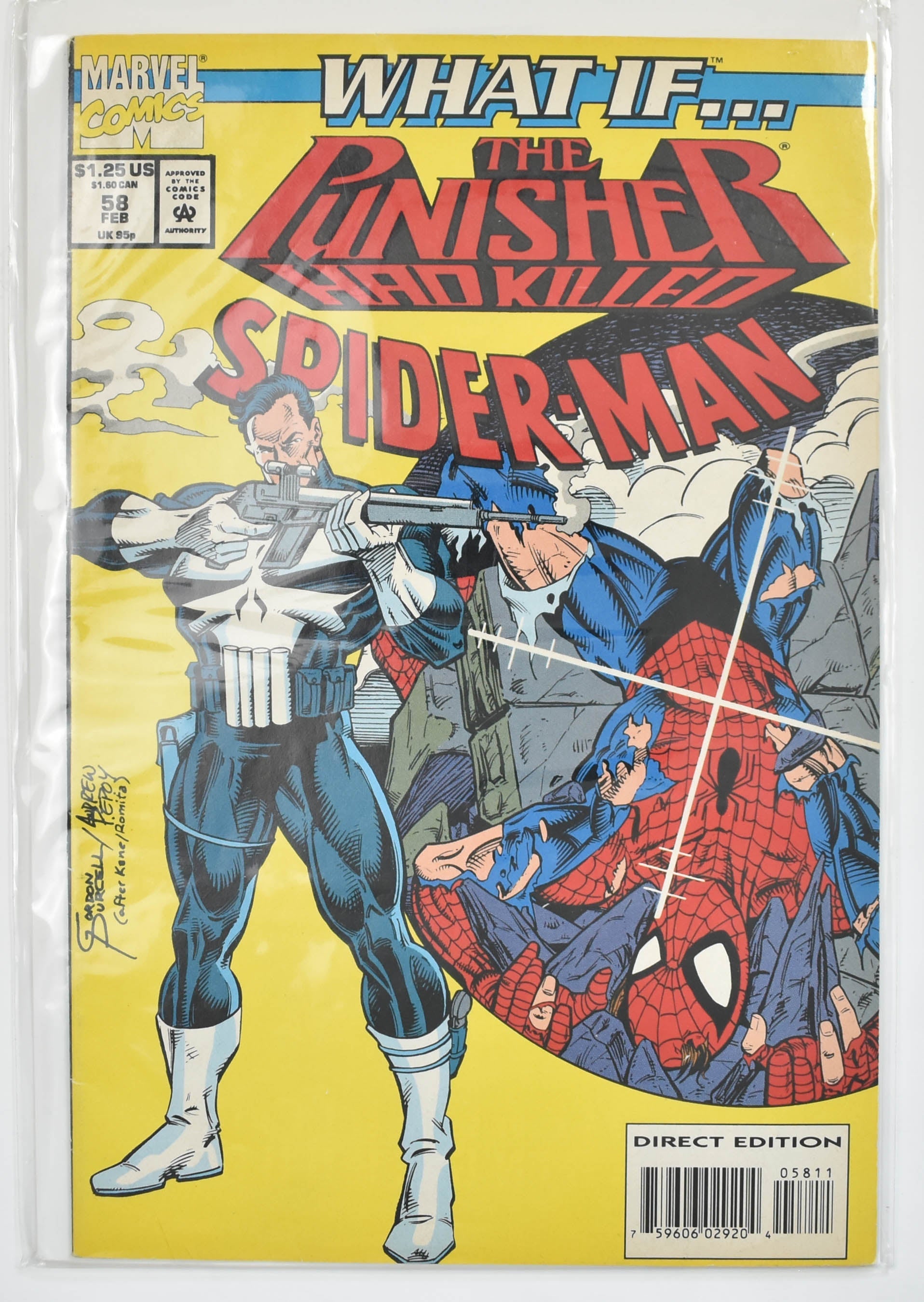 What if the Punisher had Killed Spider-Man 58 FEB Marvel Comics Book