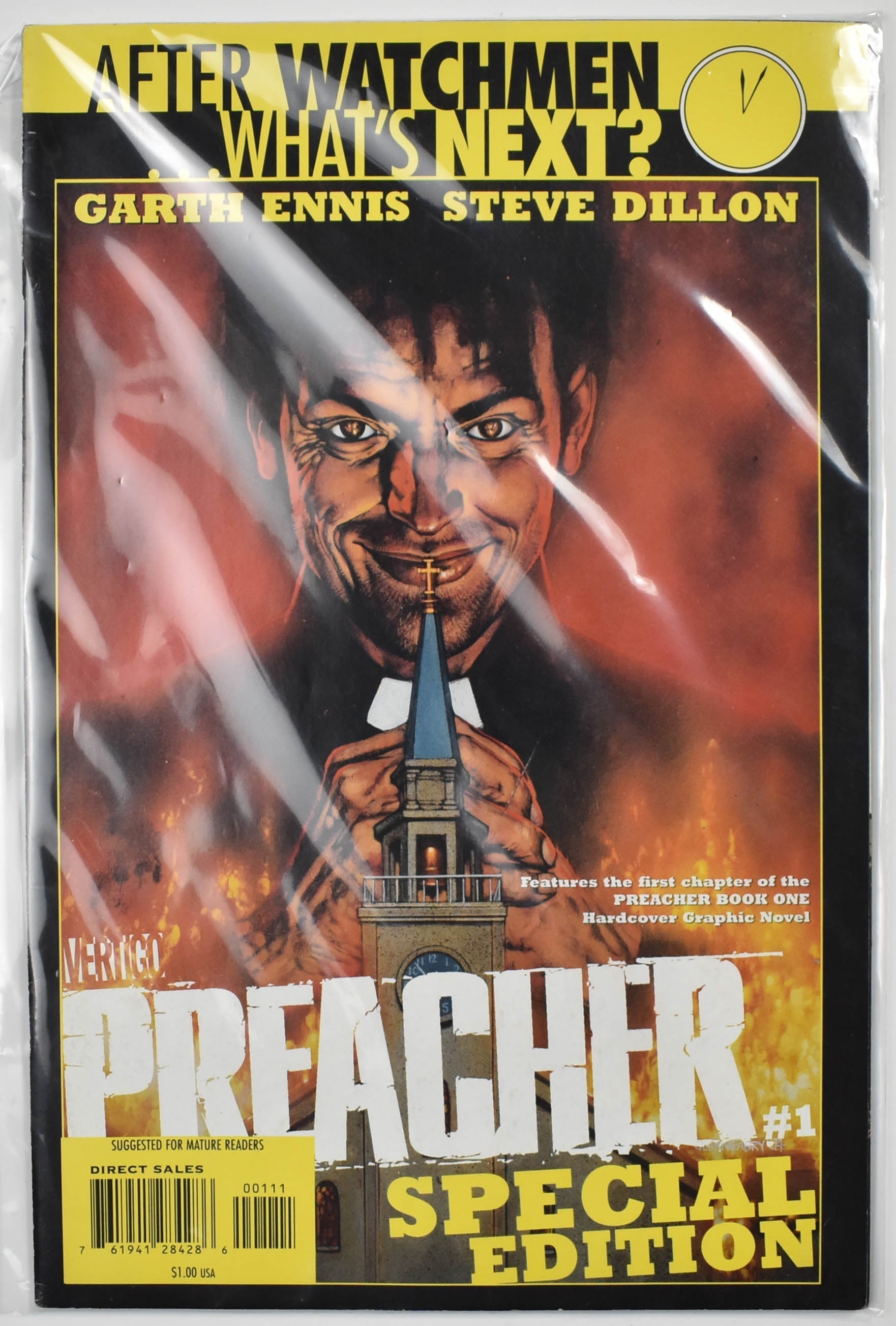 The Preacher 1 Special Edition Vertigo Comics After Watchmen Comic Book