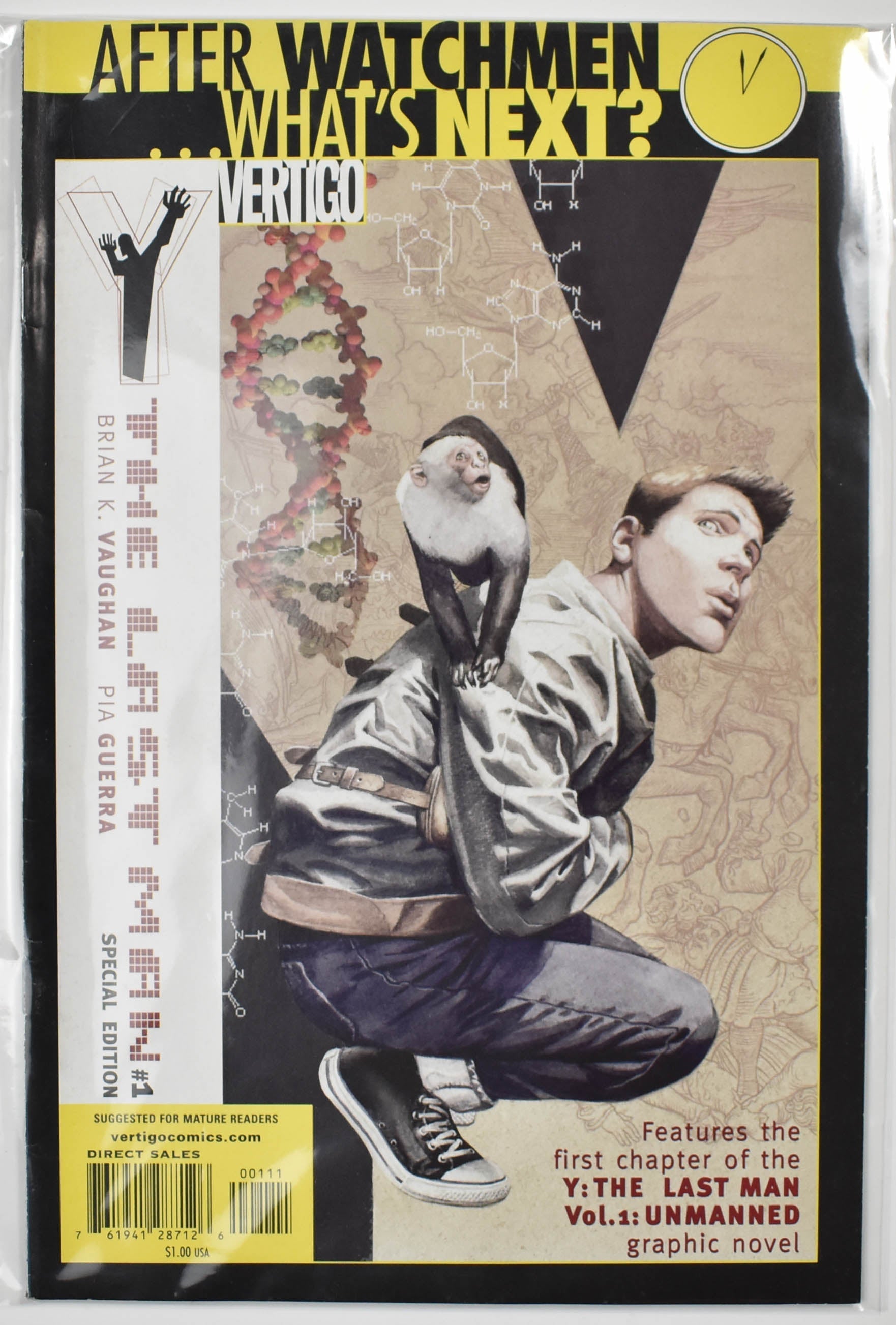 The Last Man 1 Vertigo Comics Comic Book