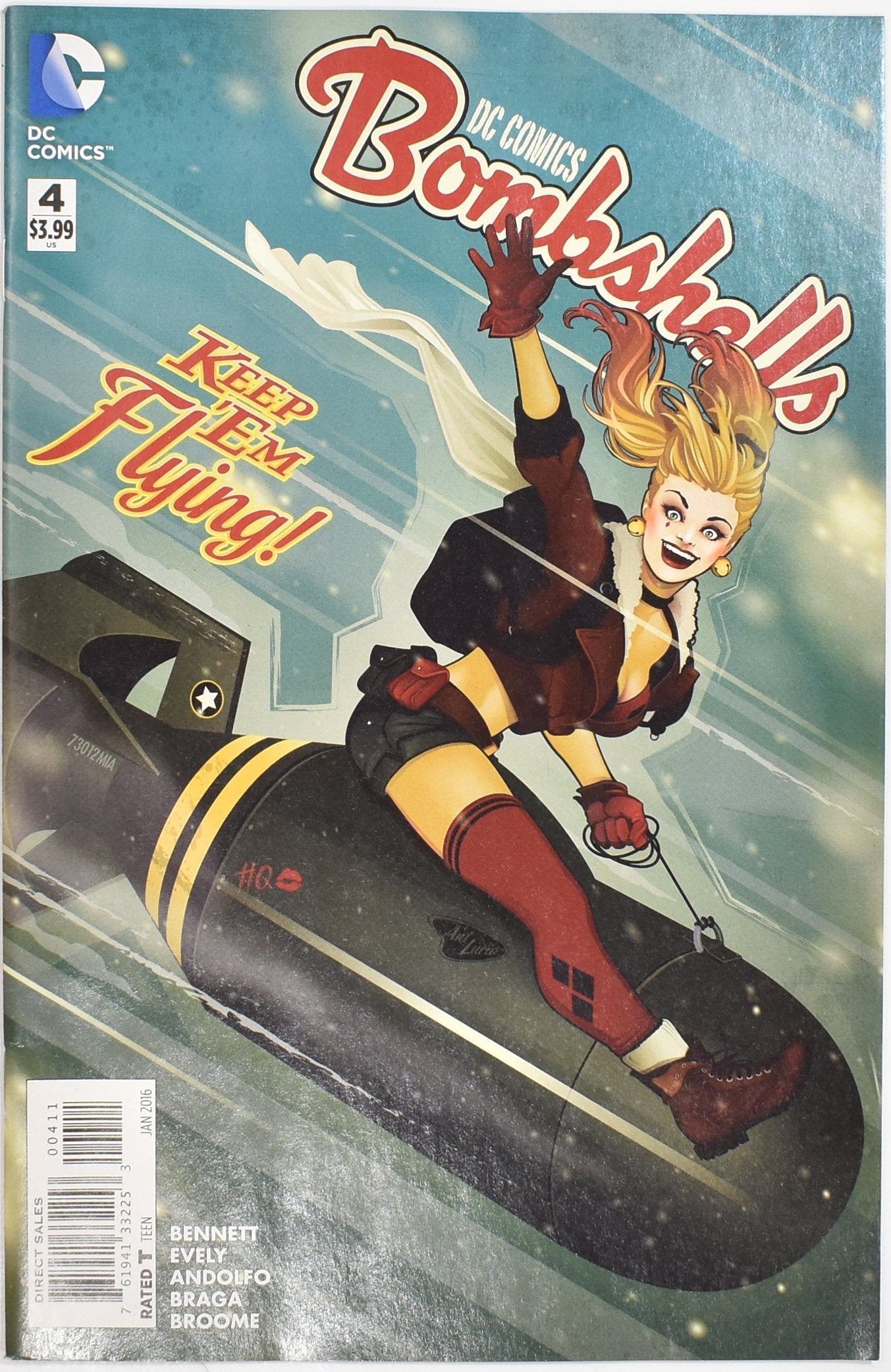 Bomb Shells Dc Comics Comic Book 4 Keep Em Flying Harley Quinn