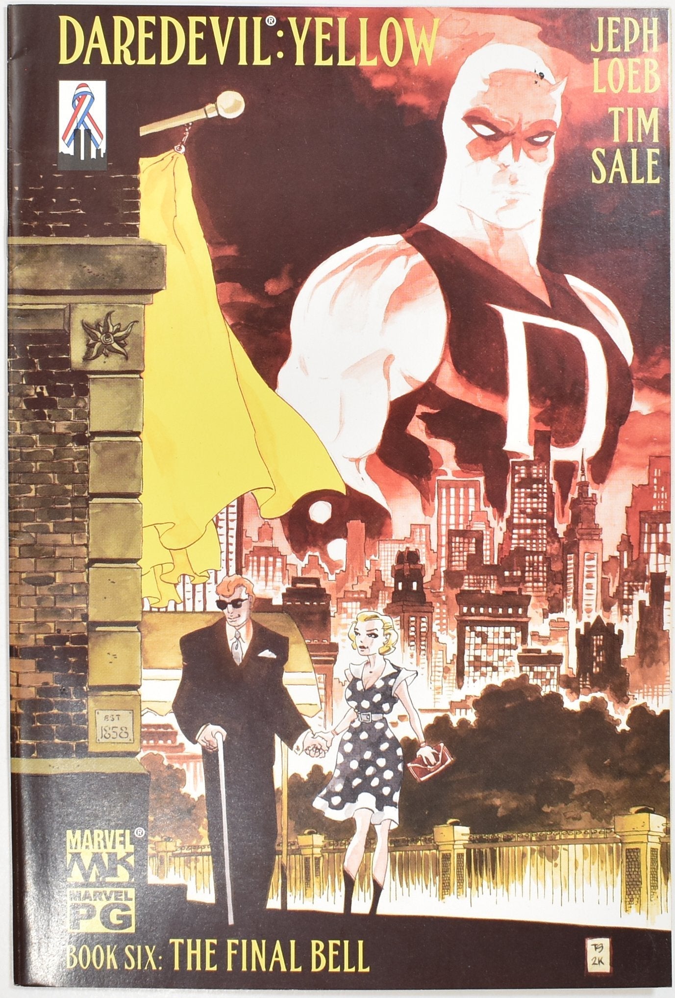 Daredevil Comic Book 6 Yellow Jeph Loeb Time Sale Marvel PG