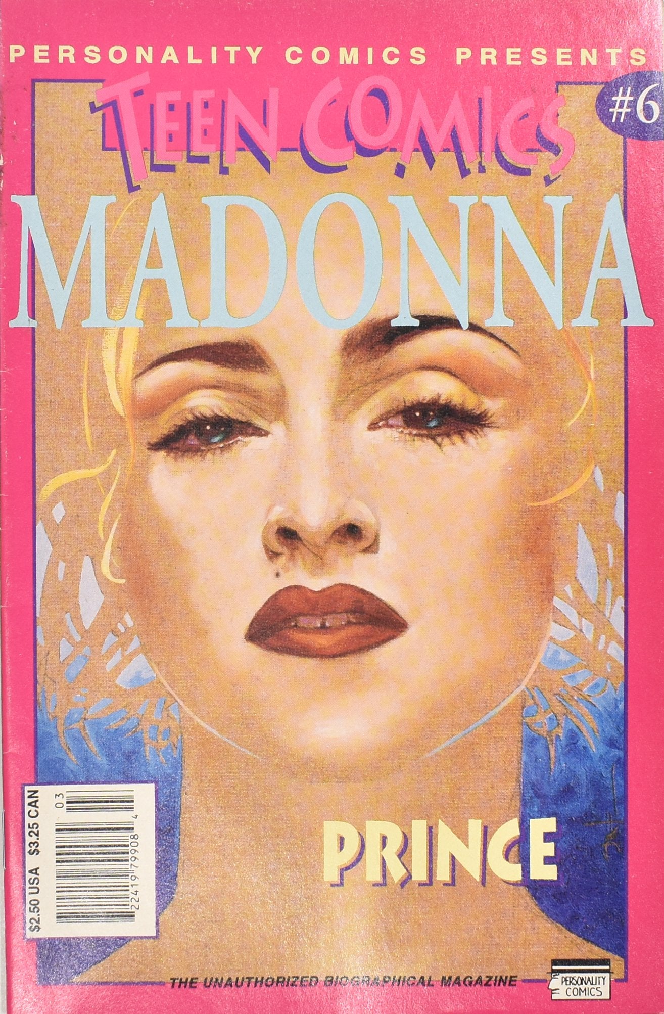 Teen Comics Madonna 6 Prince Comic Book Pink Comic Book