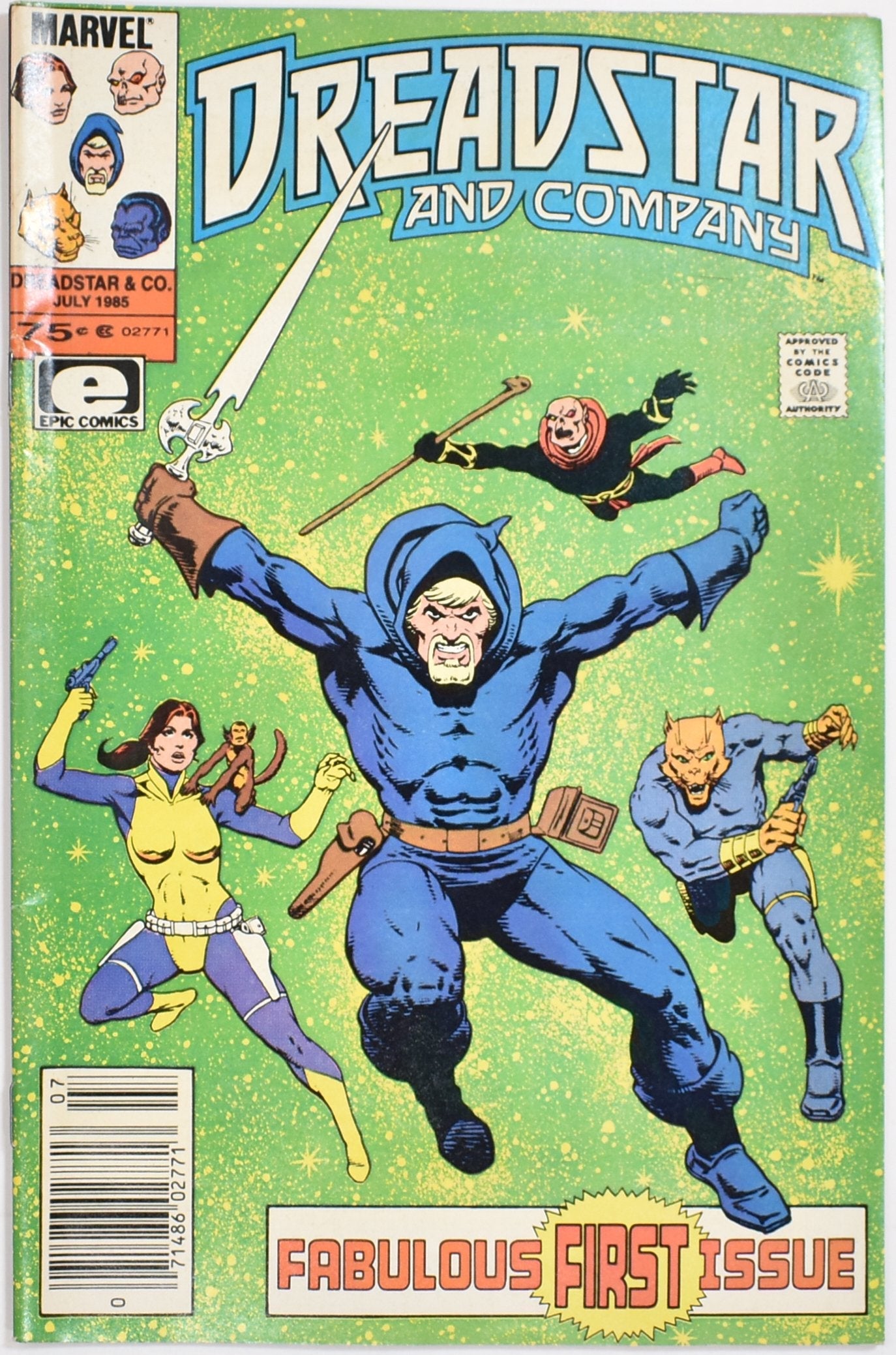 Dread Star and Company Marvel Comics Comic Book 1985 Epic Comics
