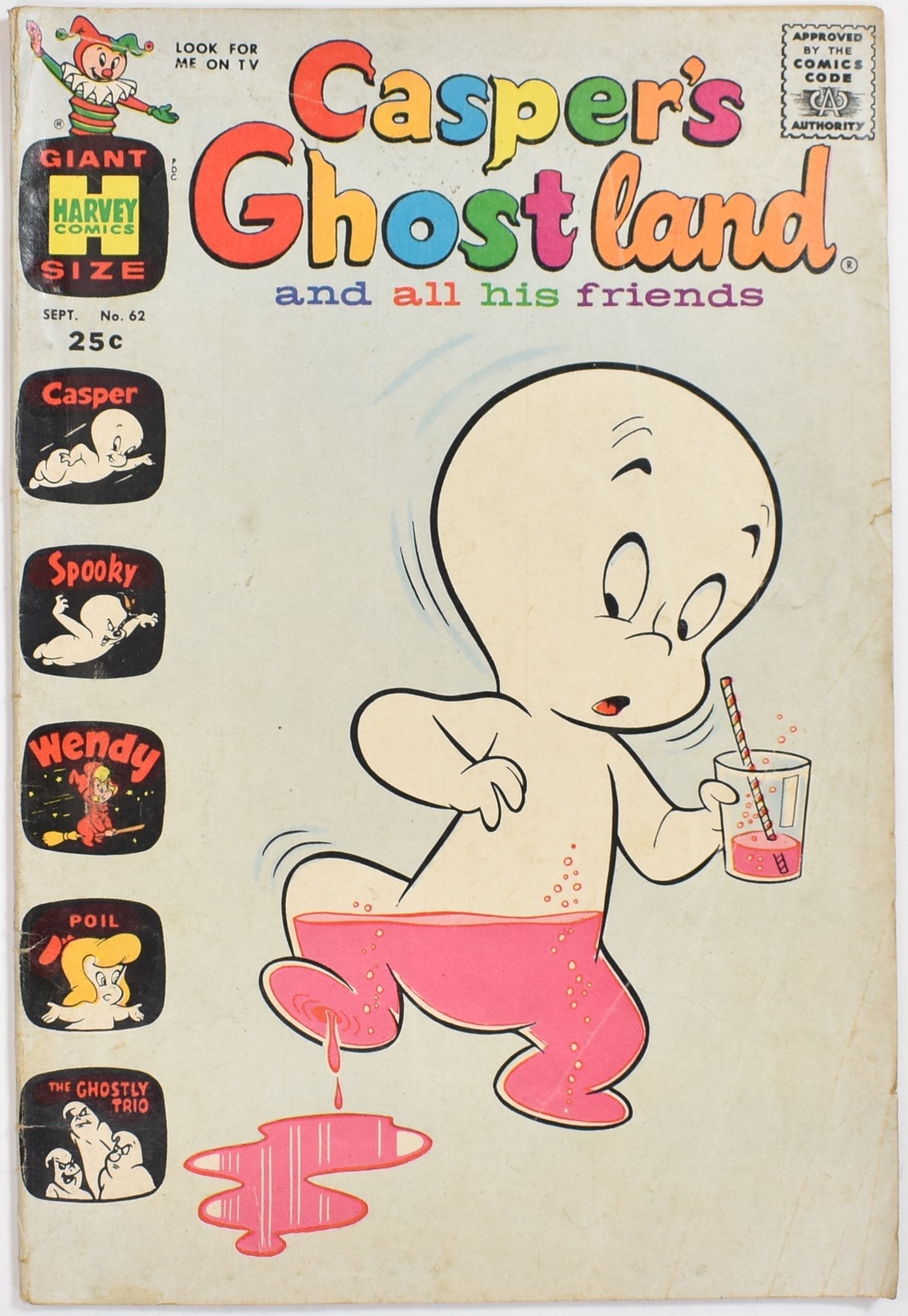 Casper Ghost Land and all his friends No.62 Giant Size Harvey Comics