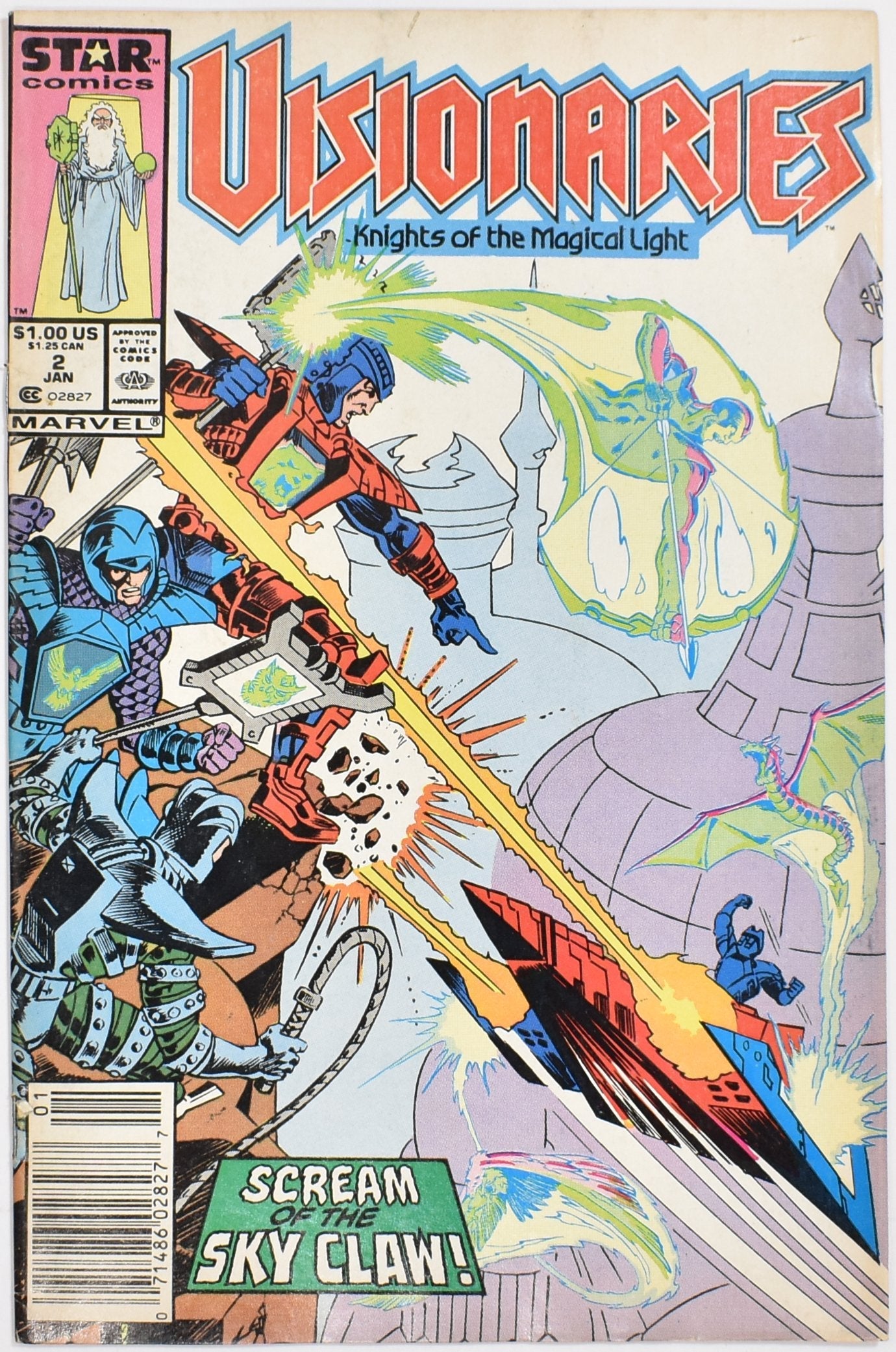 Visionaries Knights of the magical light Star Comics Comic Book 2 JAN