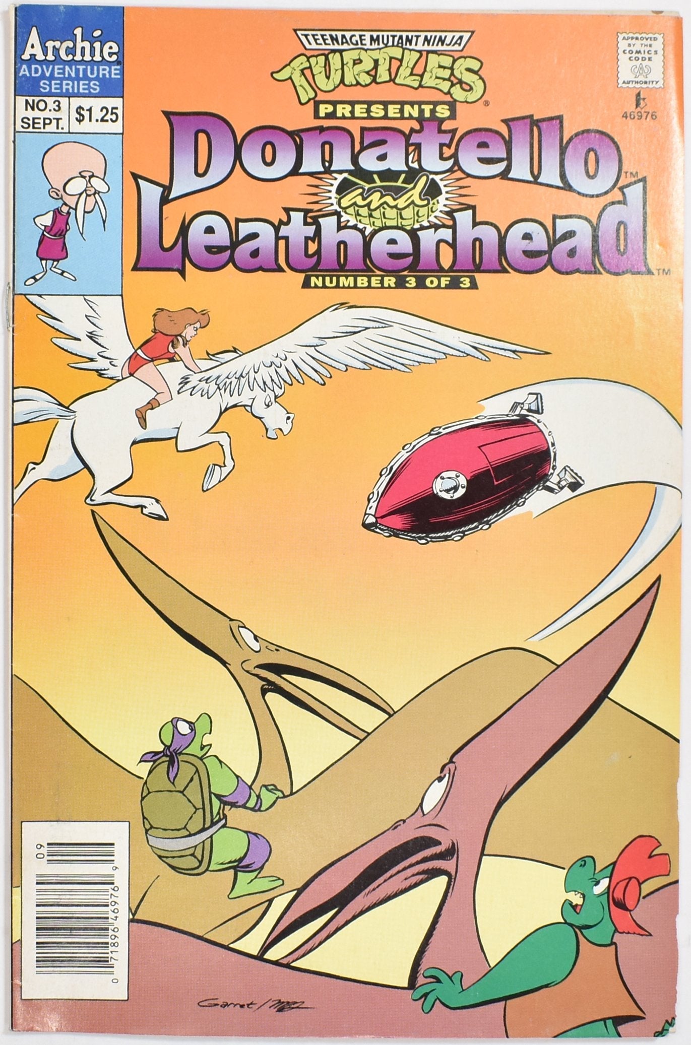 Donatello and Leatherhead Comic Book no 3 Archie Adventure Series Comic Book