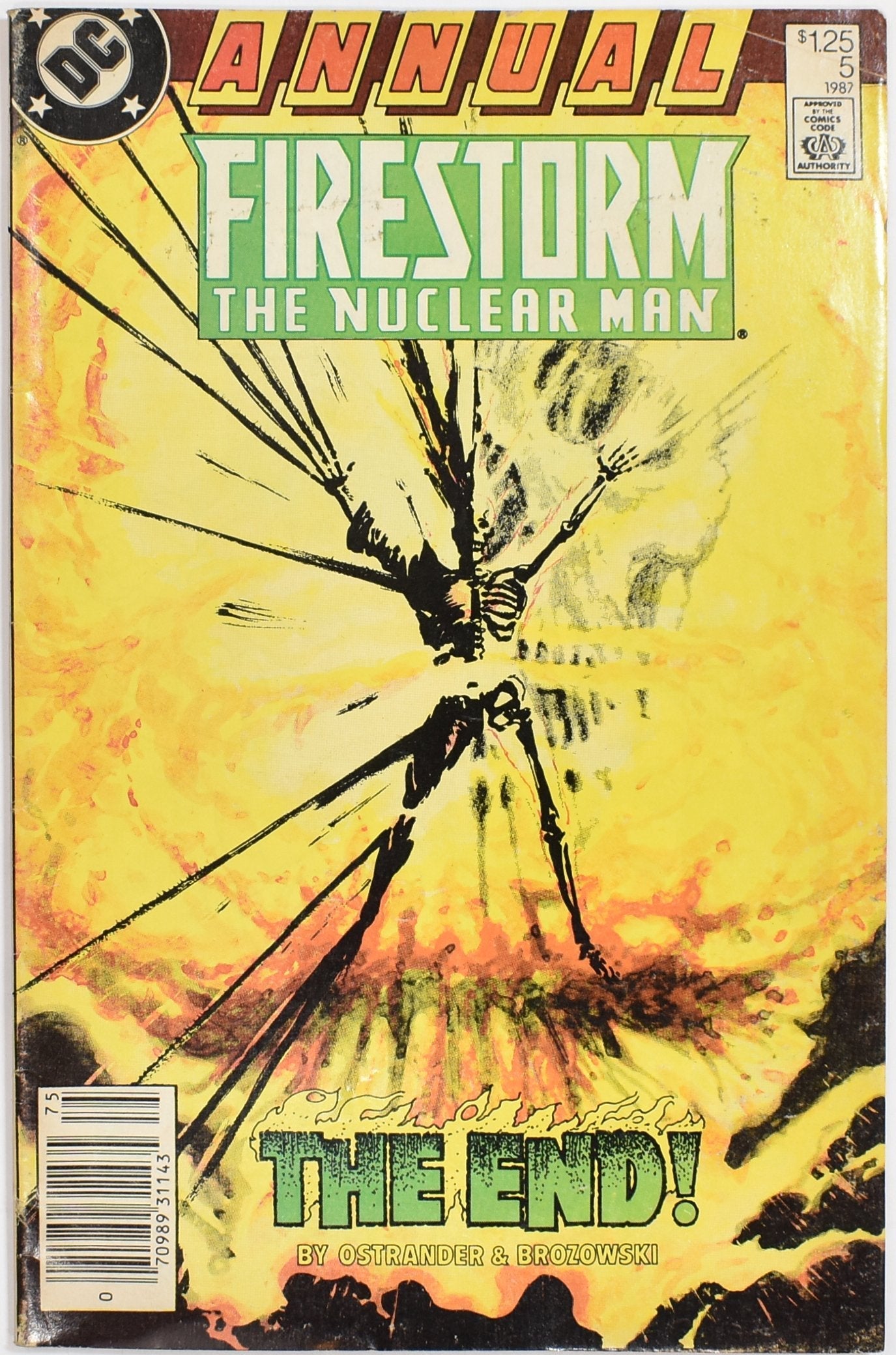 Firestorm The Nuclear Man Comic Book 5 1987 The End Comic Book
