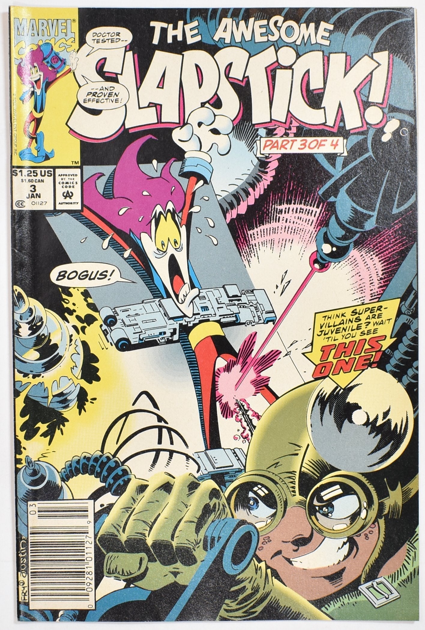 Slap Stick the Awesome 3 Jan Comic Book Marvel Comics