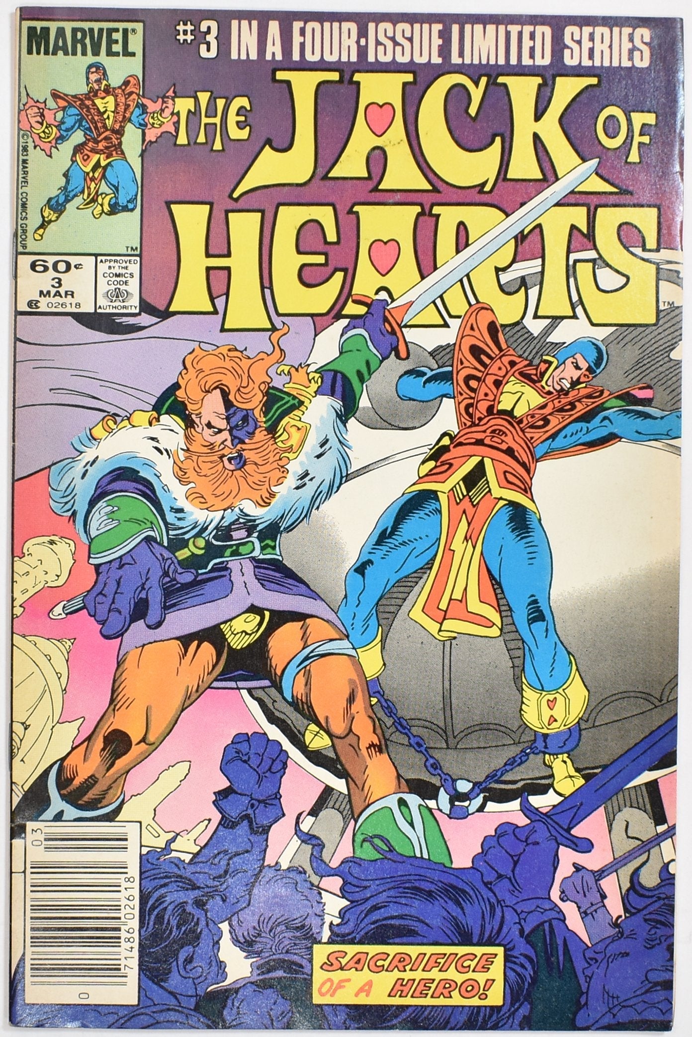 The Jack of Hearts 3 Mar Marvel Comics Comic Book
